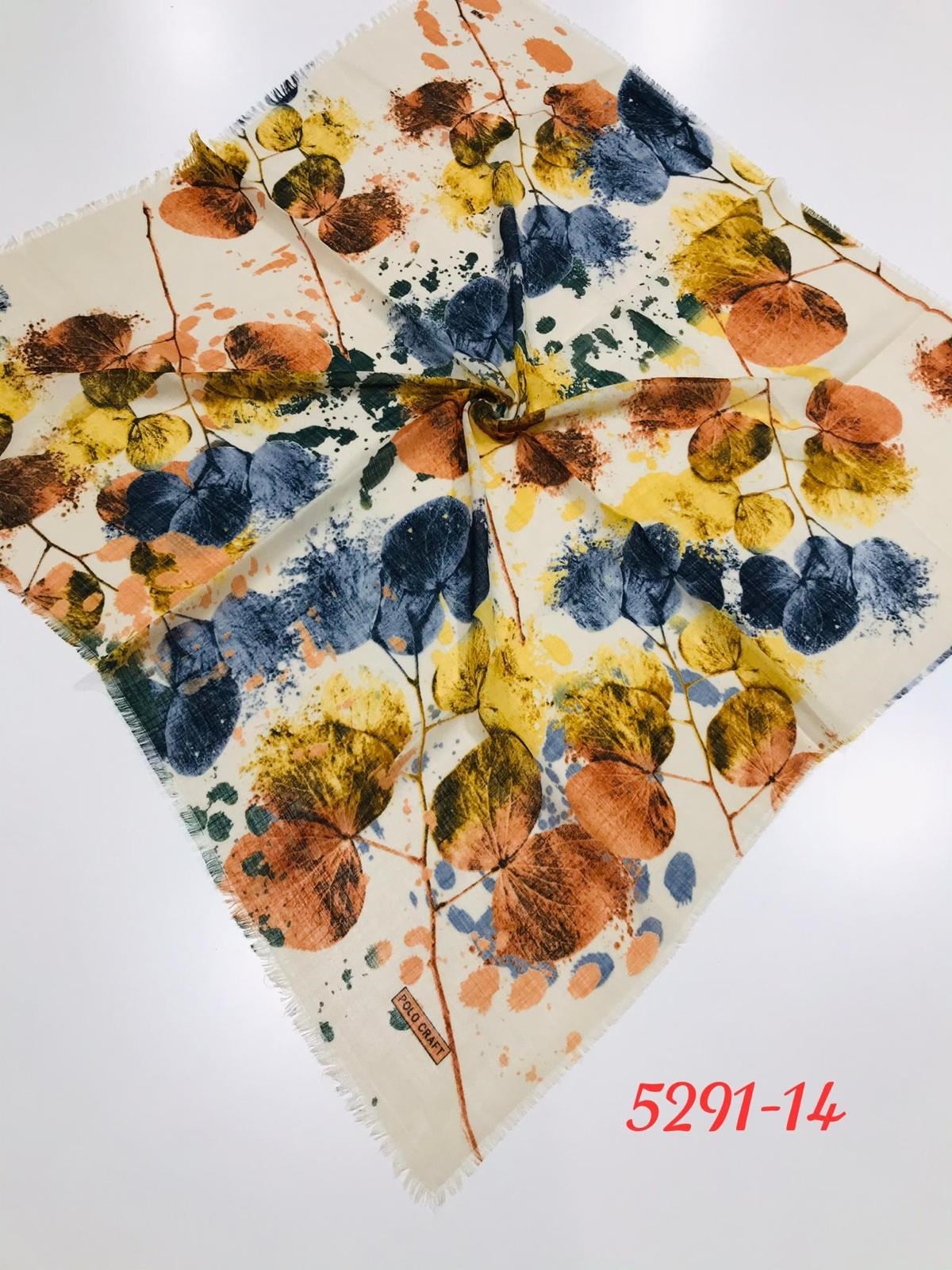 5291 Flamlı Pamuk Eşarp