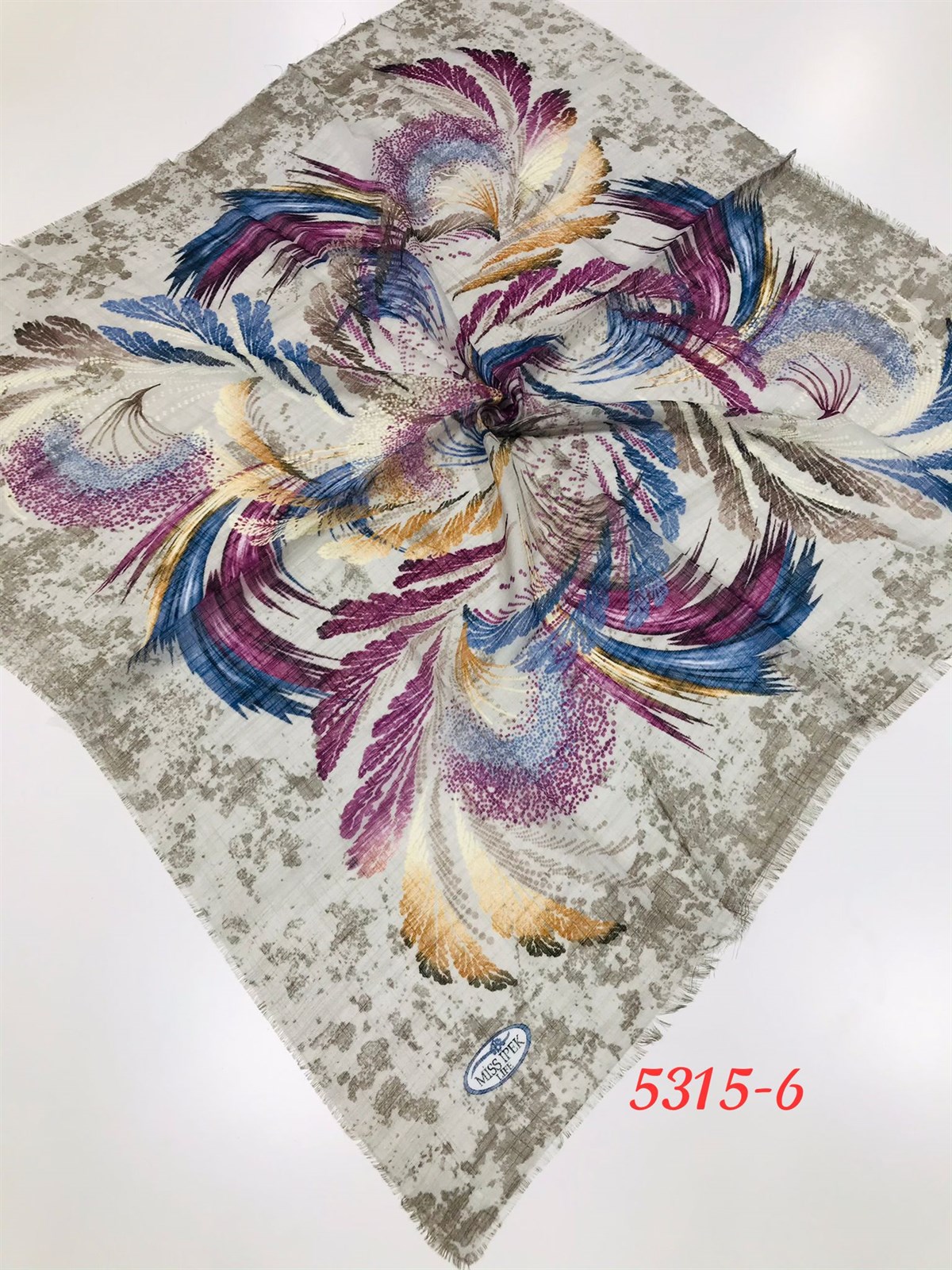 5315 Flamlı Pamuk Eşarp