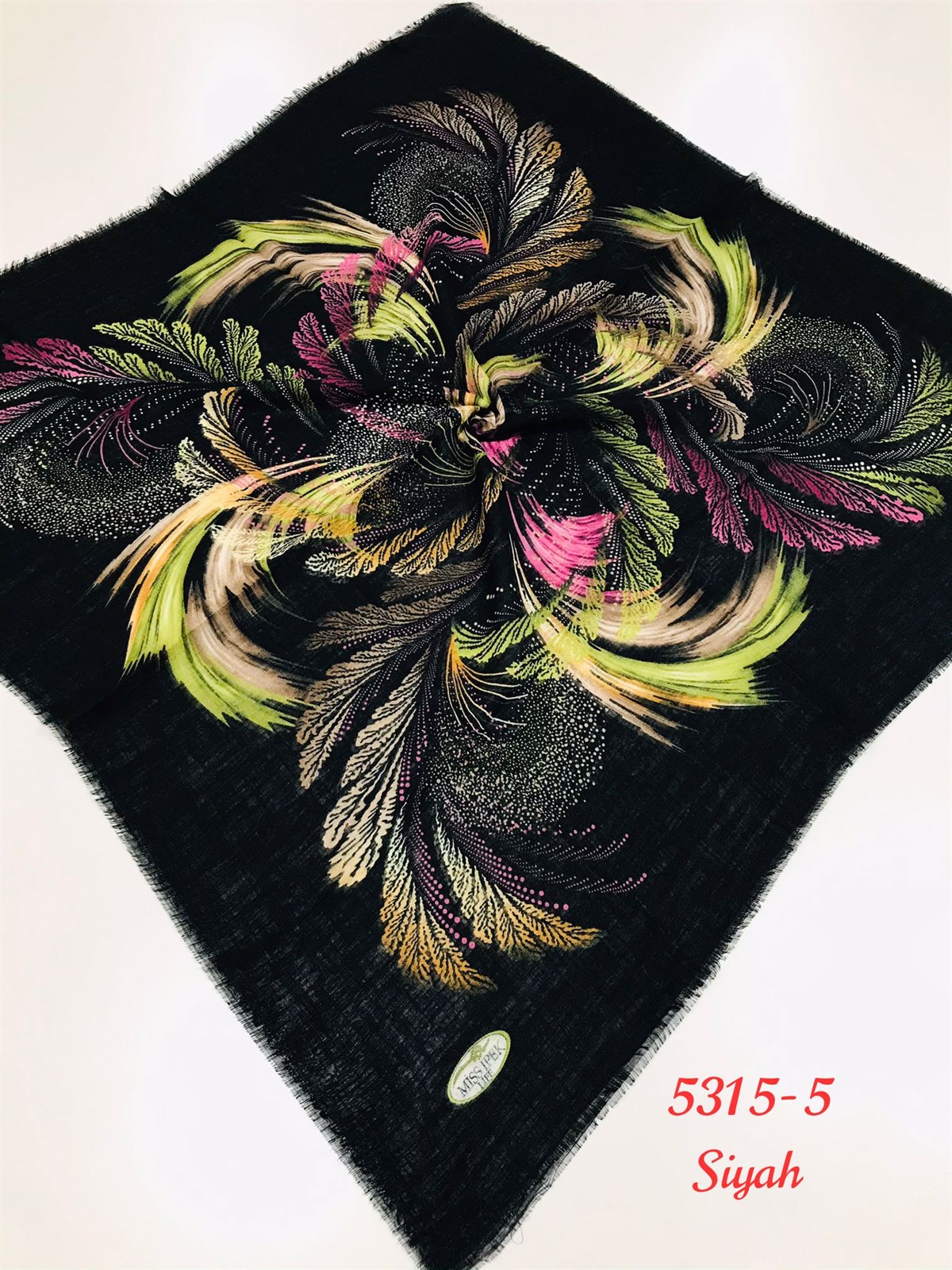 5315 Flamlı Pamuk Eşarp