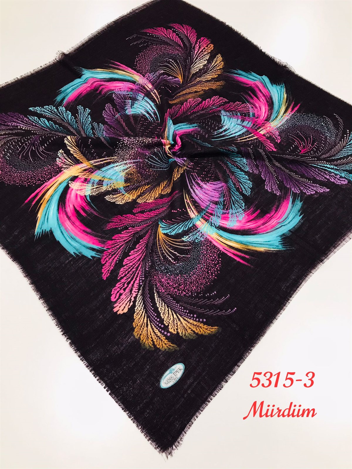 5315 Flamlı Pamuk Eşarp