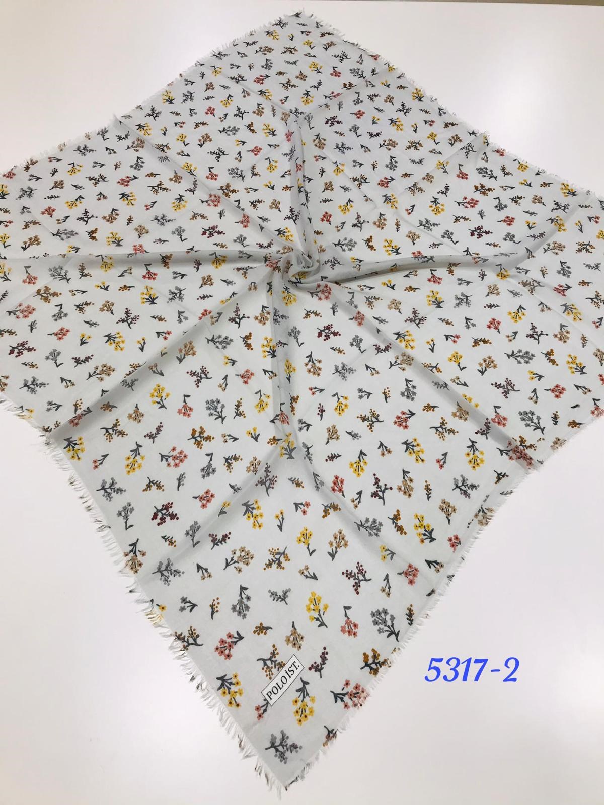 5317 Flamlı Pamuk Eşarp