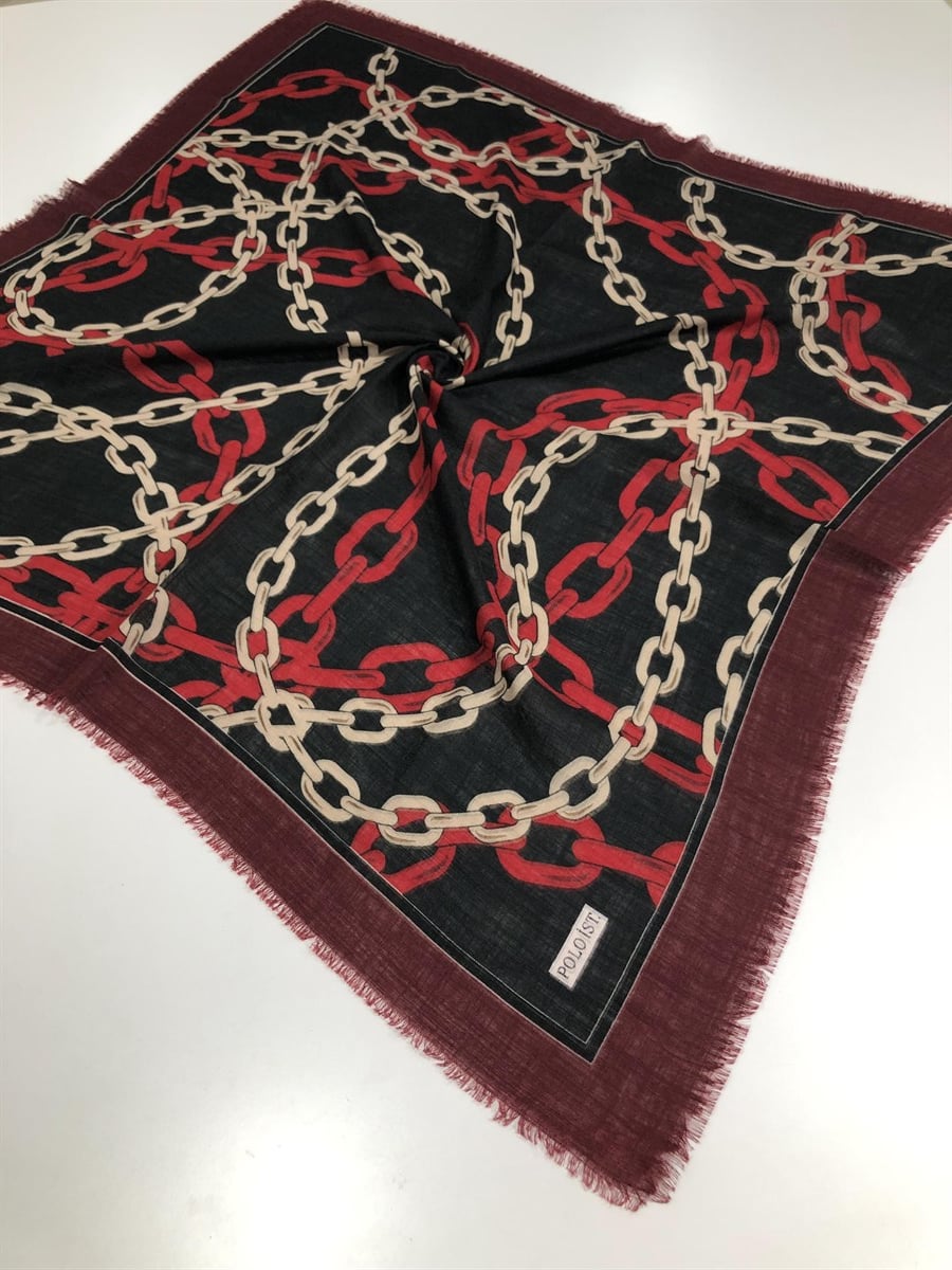 5323  Poloist Flamlı Eşarp