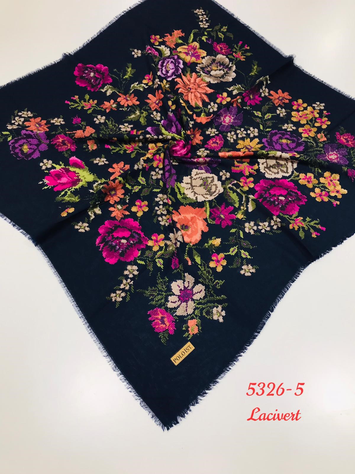 5326 Flamlı Pamuk Eşarp