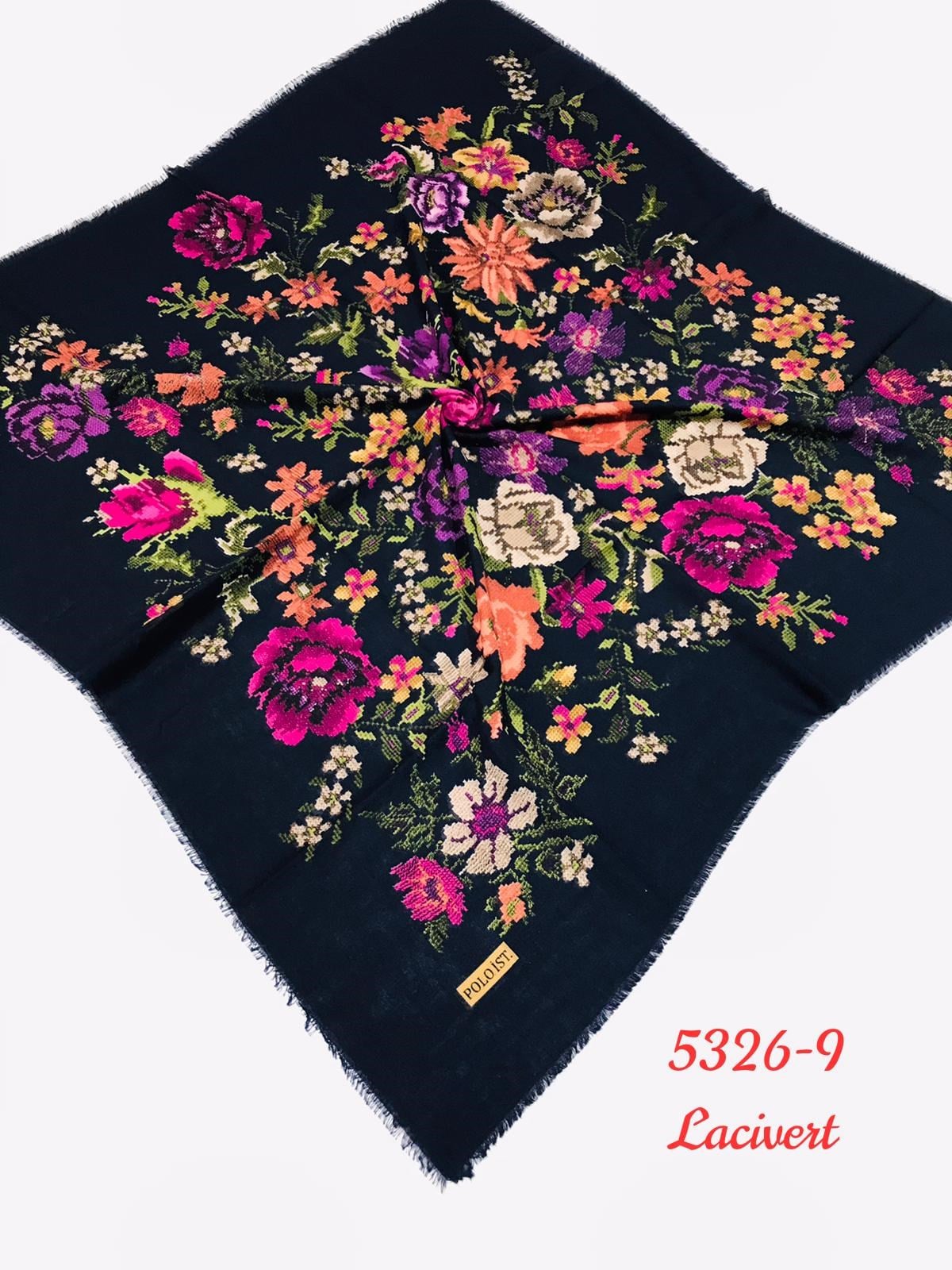 5326 Flamlı Pamuk Eşarp