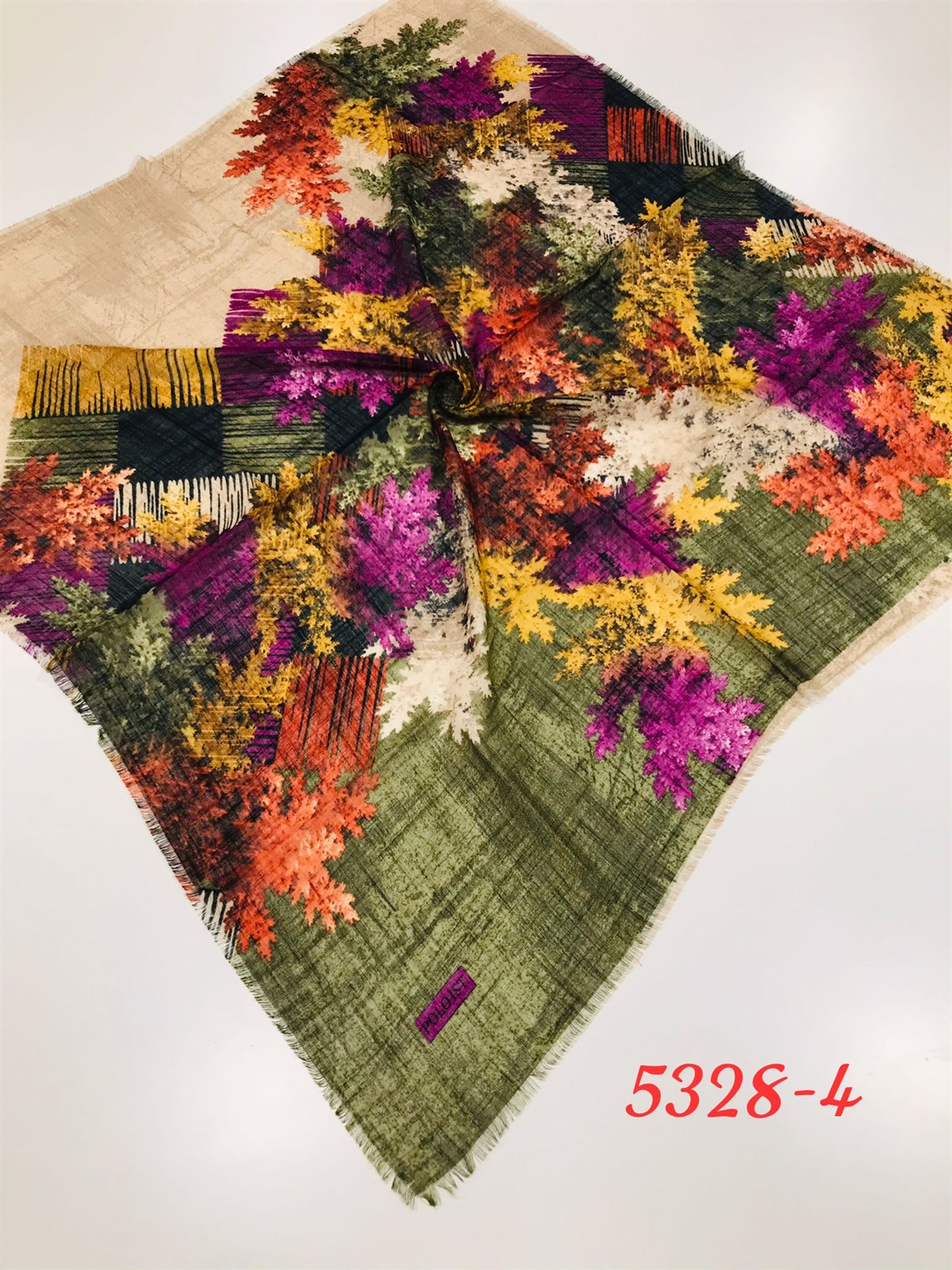 5328 Flamlı Pamuk Esarp