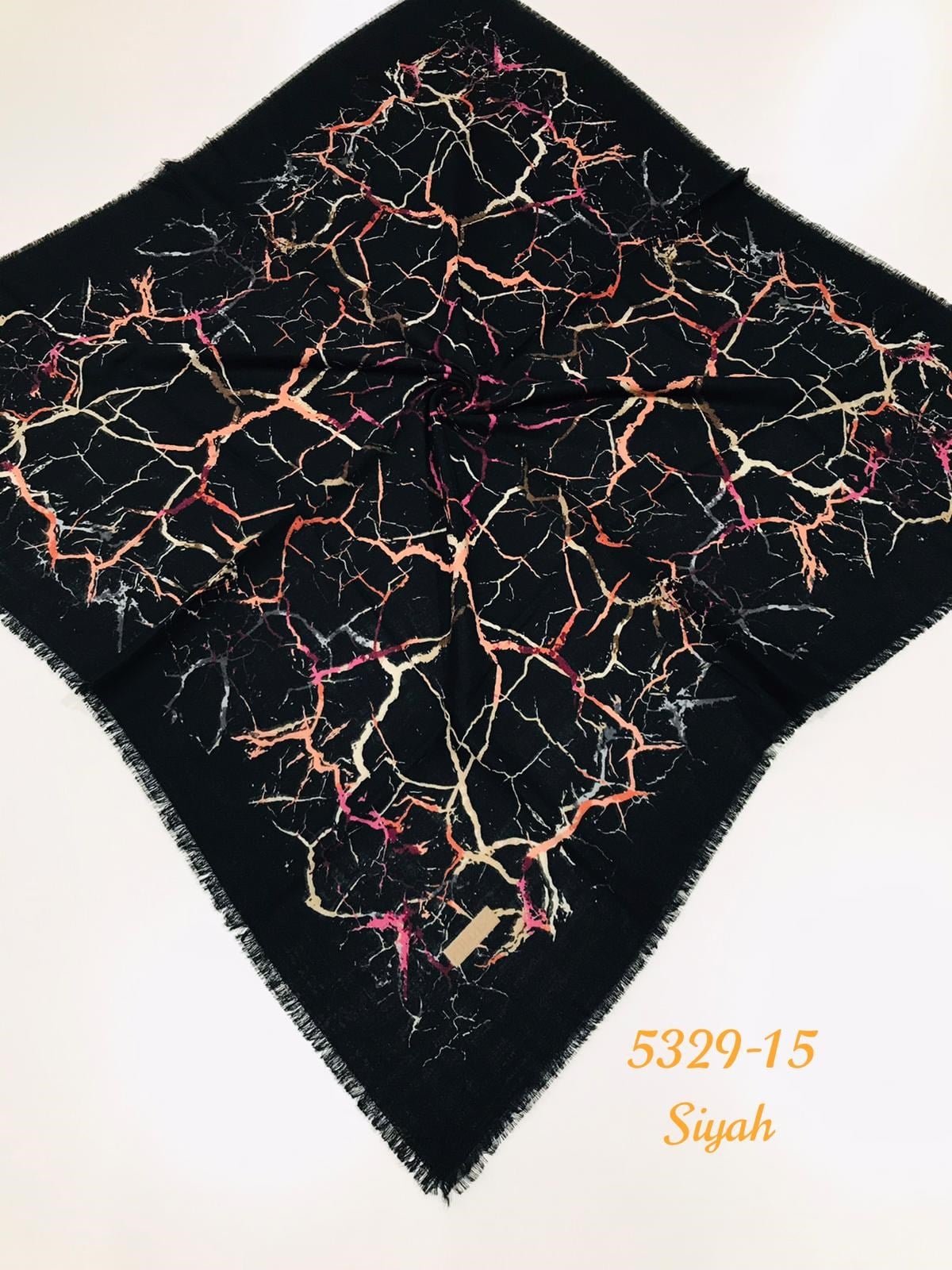 5329 Flamlı Pamuk Eşarp