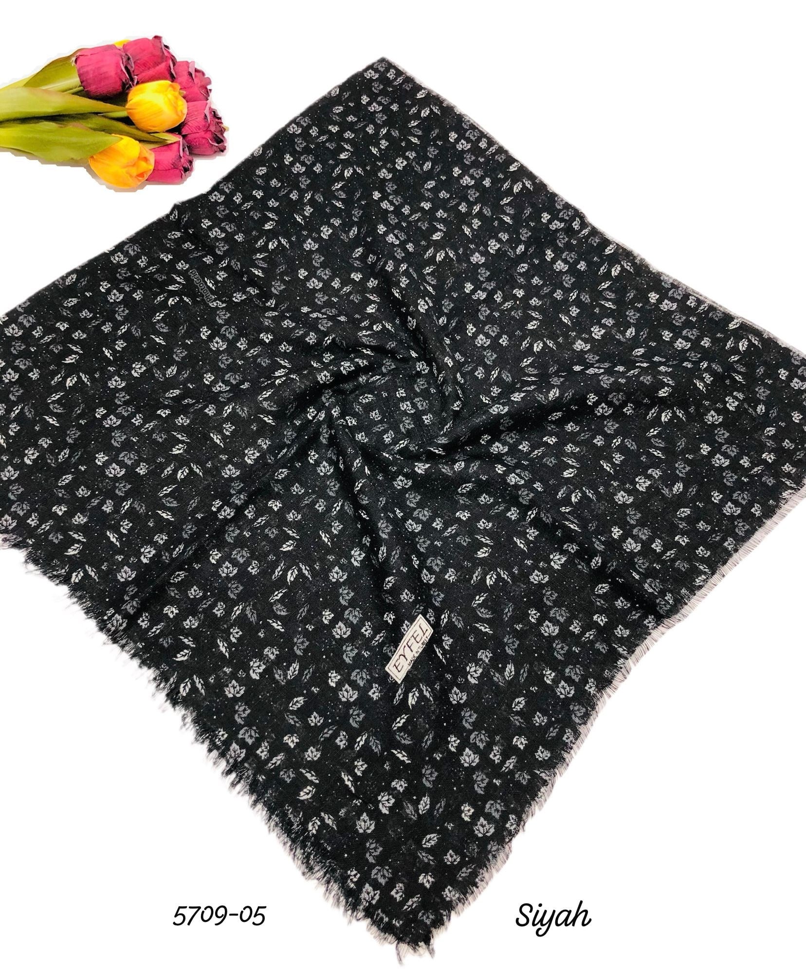 5709 Flamlı Pamuk Eşarp