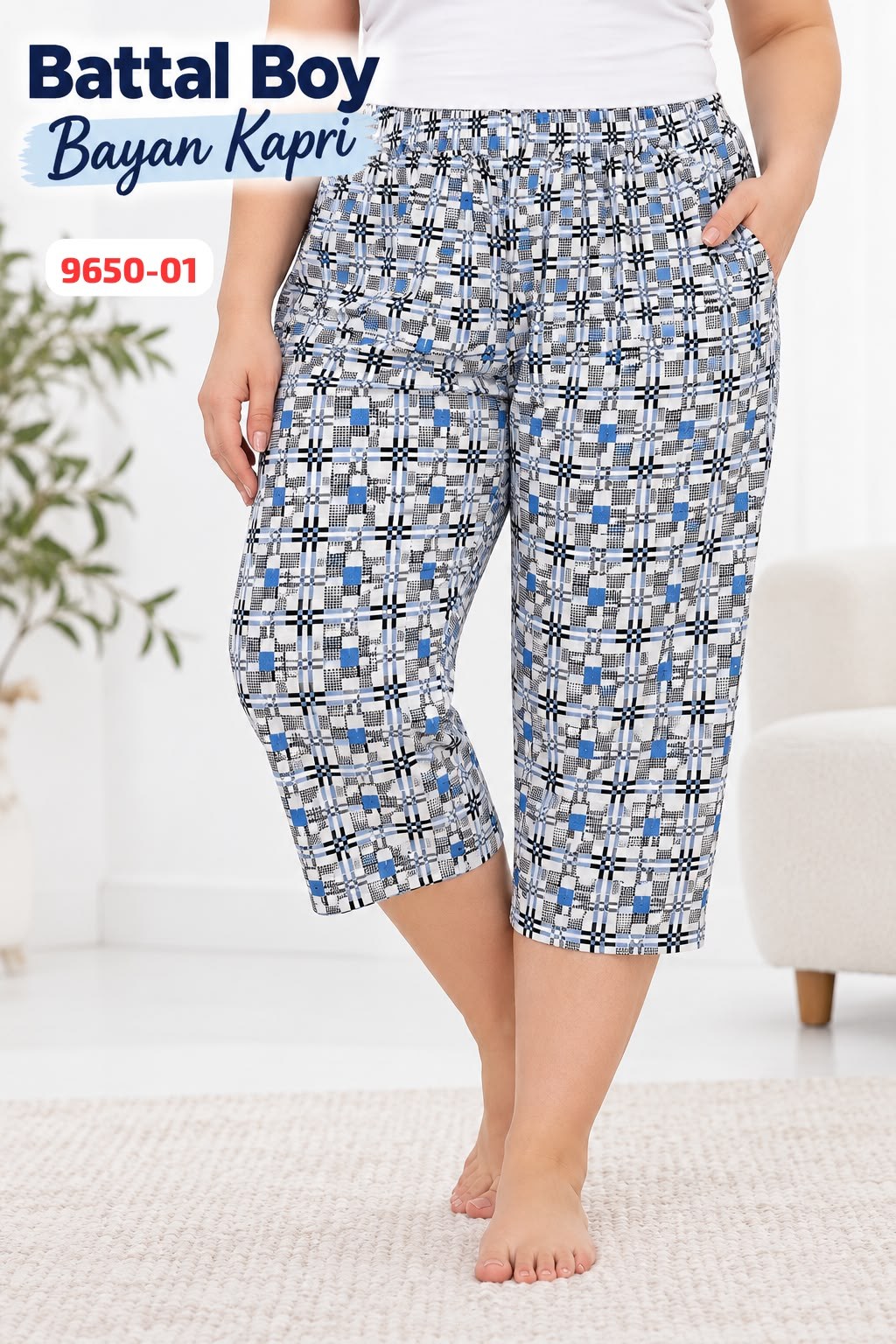 Battal Boy Kapri Pijama