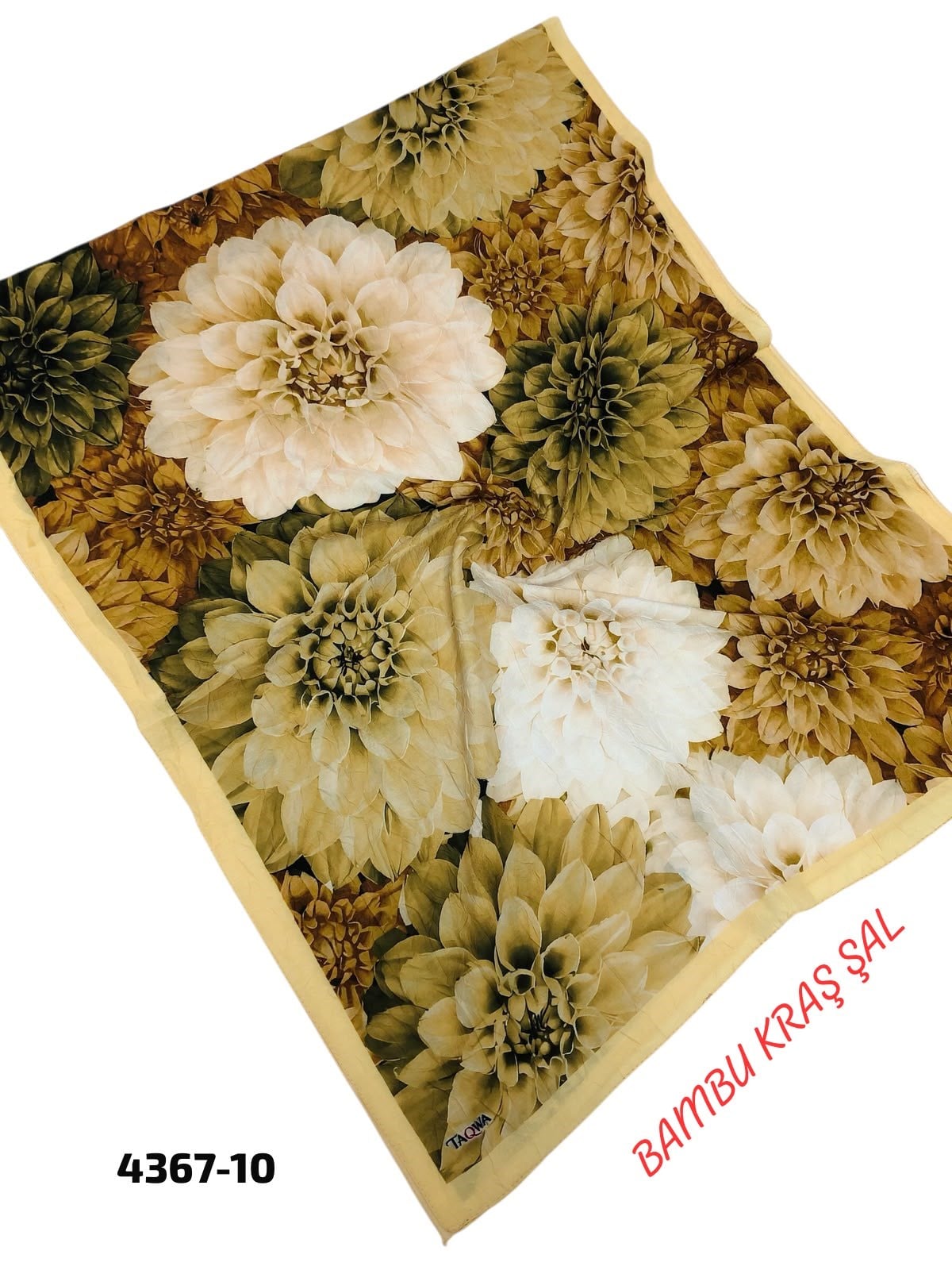 Desenli Bambu Kraş Şal