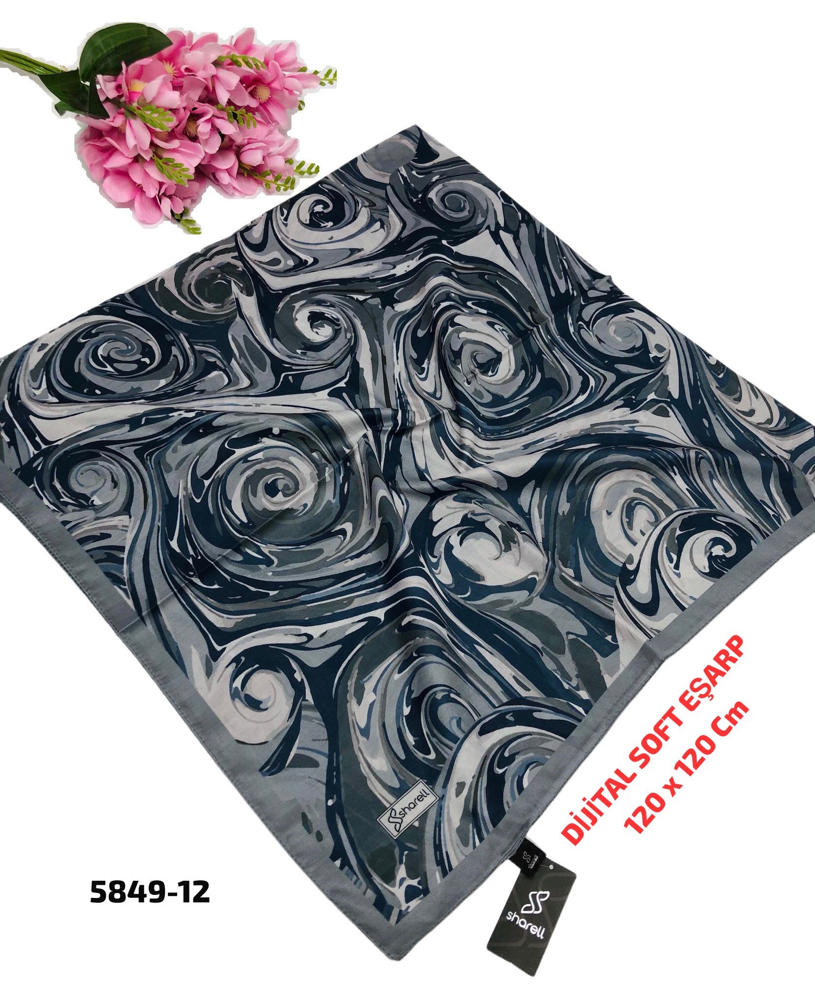 Dijital Soft Eşarp 120cm