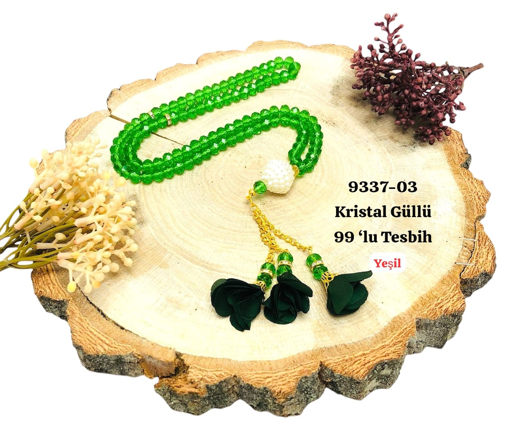 Kristal Güllü 99'lu Tesbih