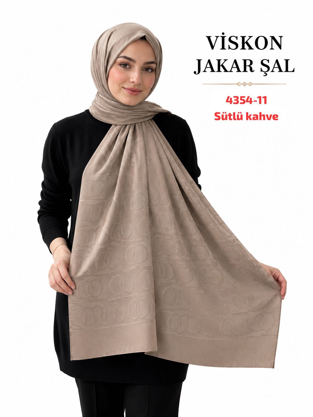 Lüx Viskon Jakar Şal