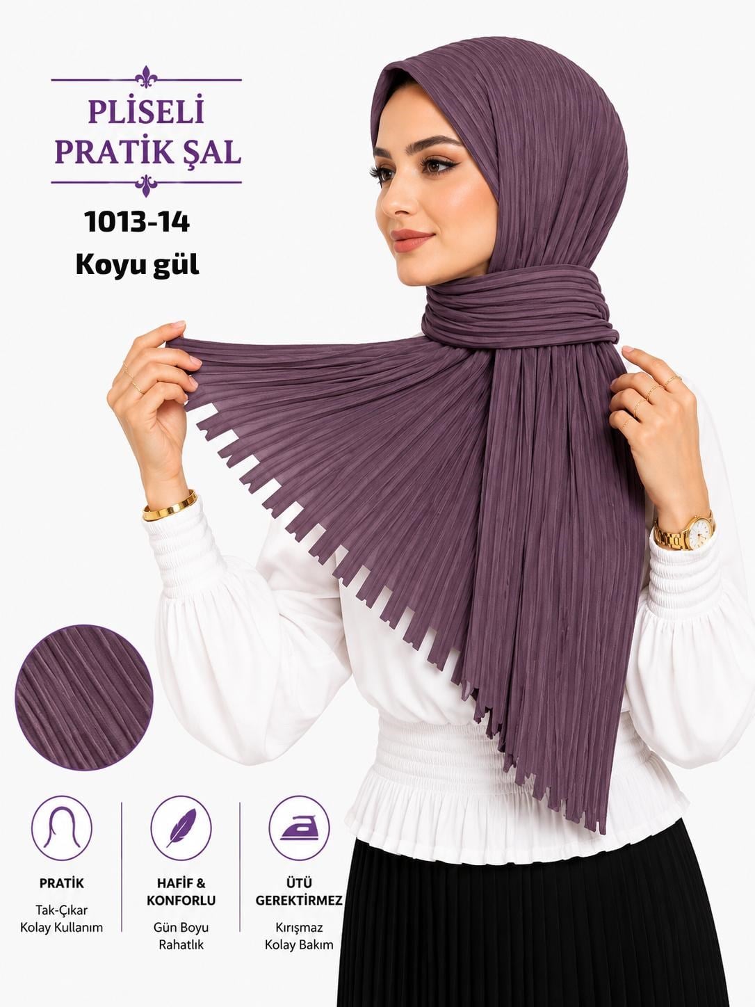 Pliseli Pratik Şal