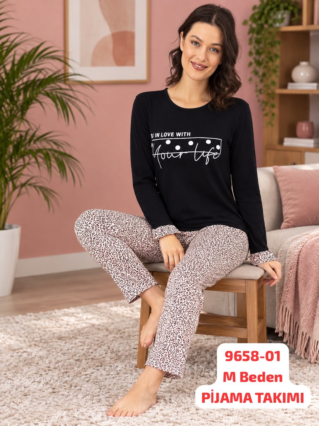 Viskon Pijama Takımı