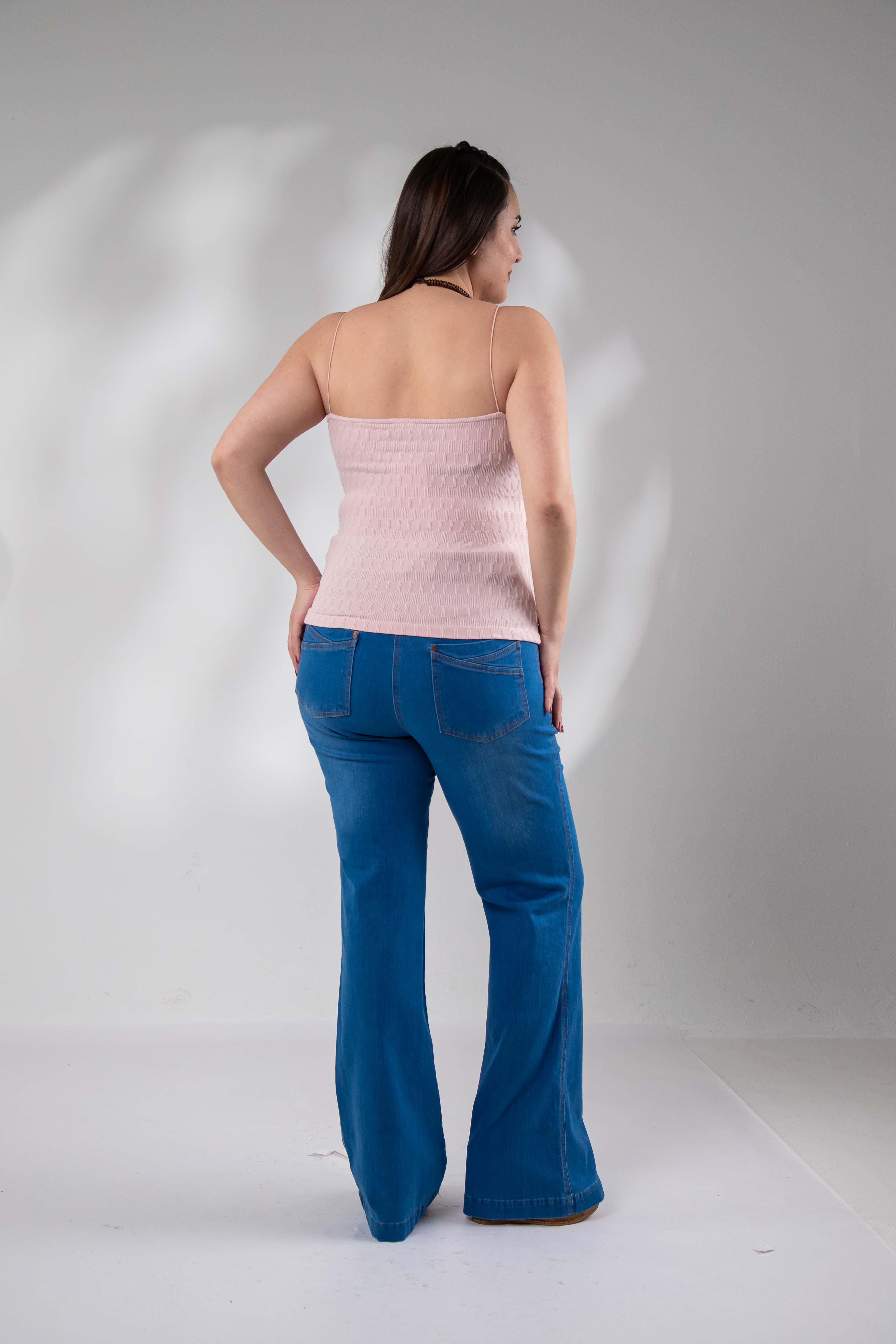 Büyük Beden 1122557 Askılı Bluz  Pudra