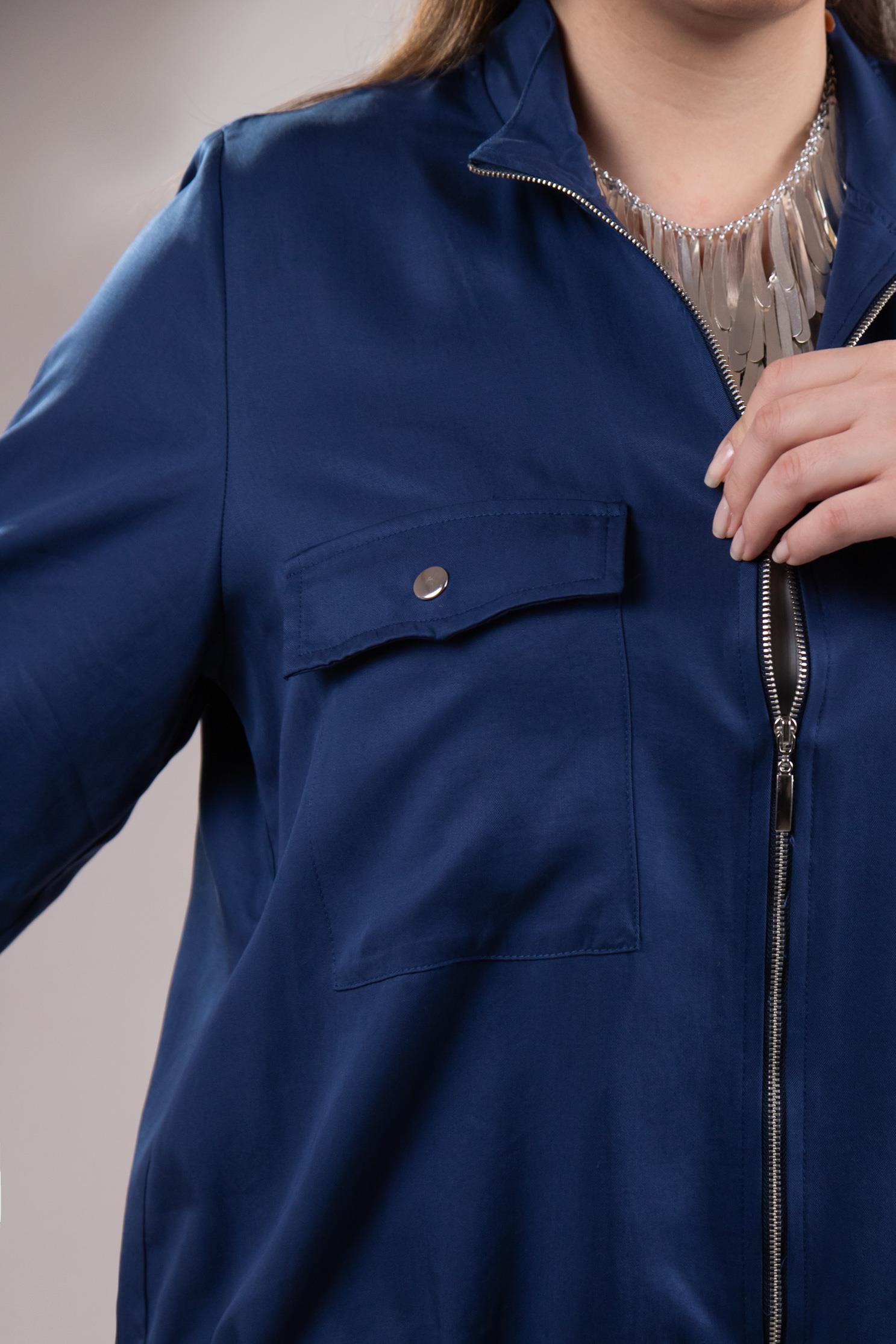 Büyük Beden 1211092 Cep Detaylı Ceket Lacivert