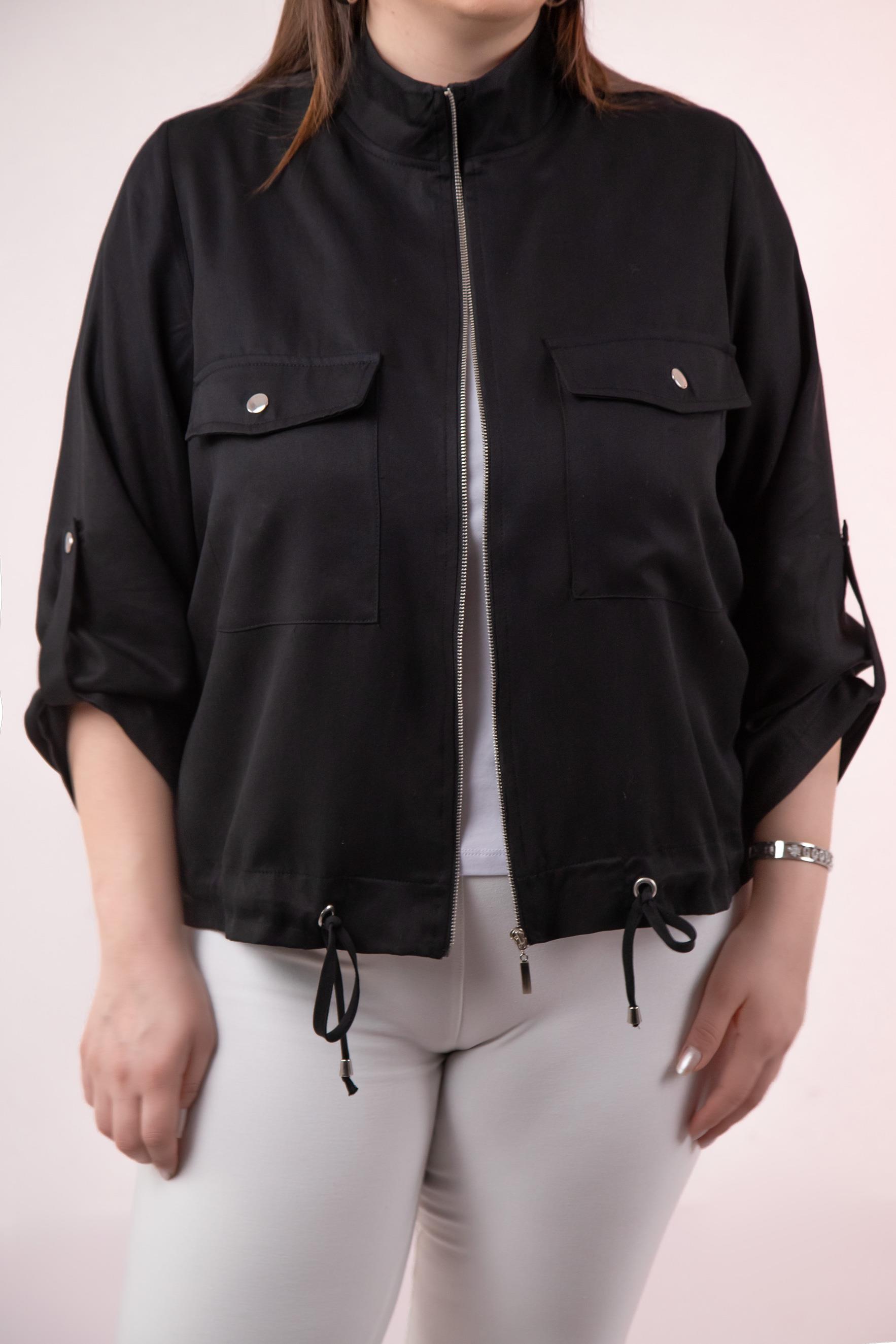 Büyük Beden 1211092 Cep Detaylı Ceket Siyah