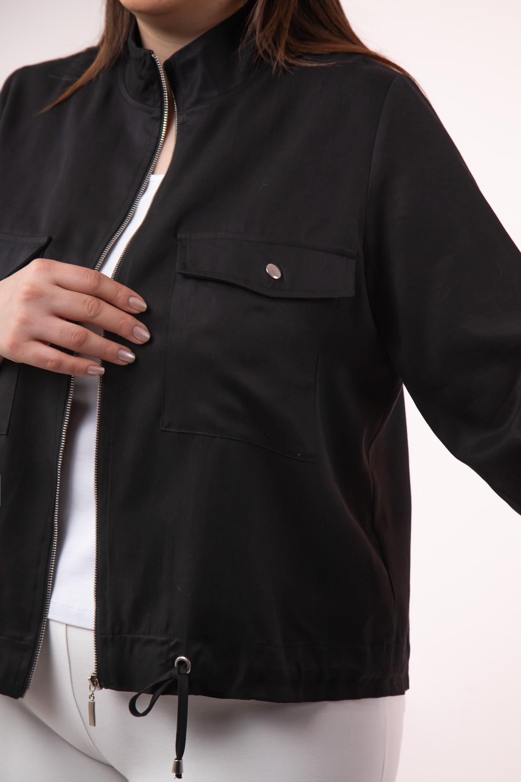 Büyük Beden 1211092 Cep Detaylı Ceket Siyah