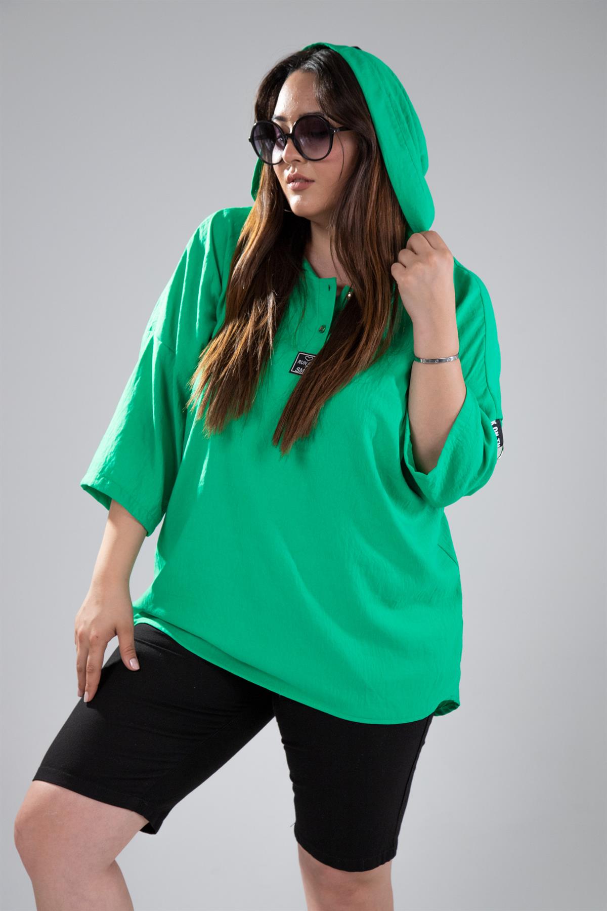 Büyük Beden 122008 Si Sweat  Yeşil