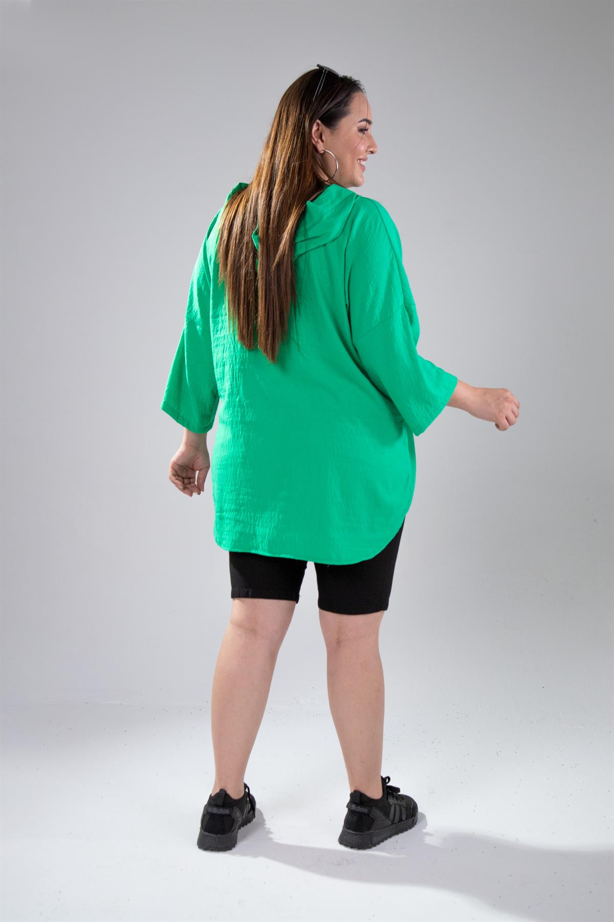 Büyük Beden 122008 Si Sweat  Yeşil