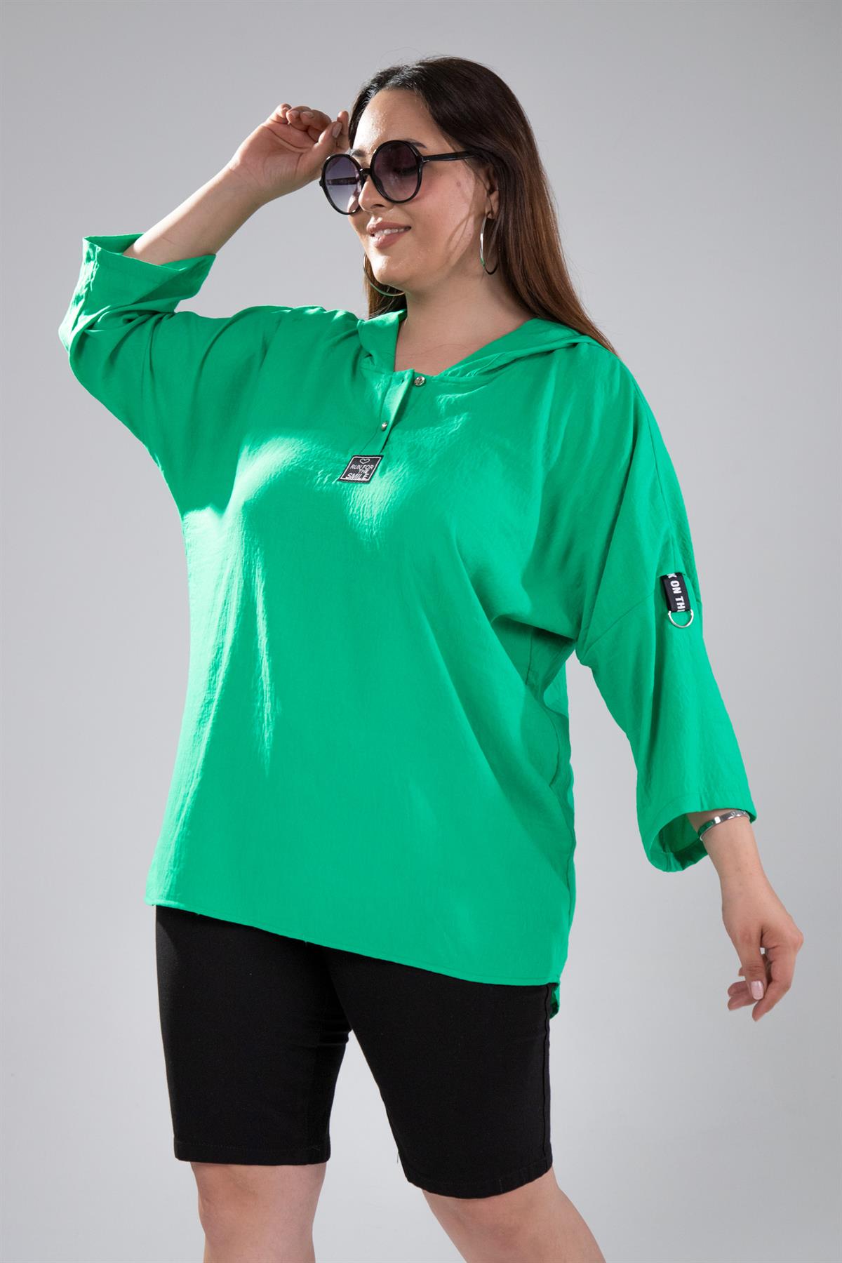 Büyük Beden 122008 Si Sweat  Yeşil