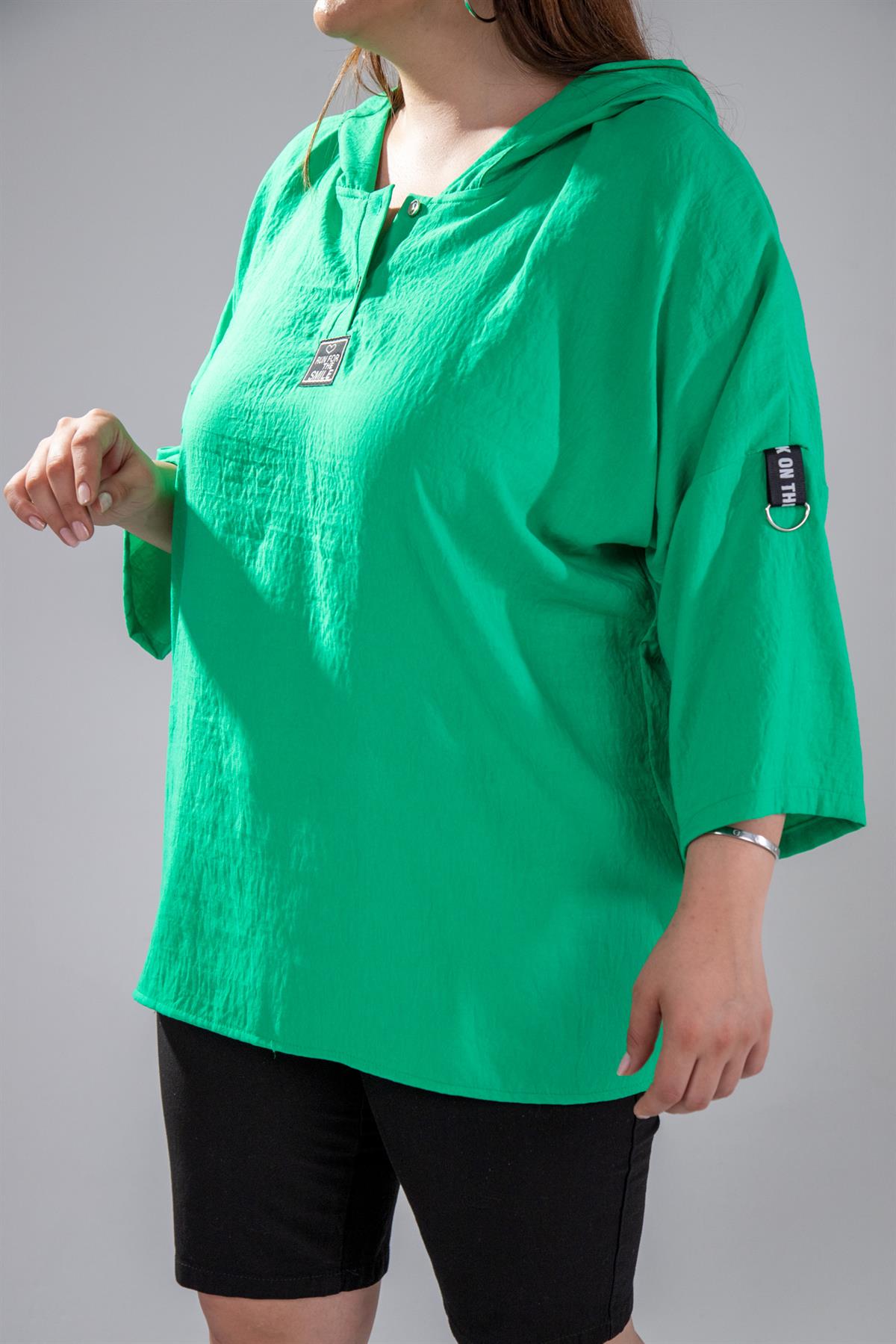 Büyük Beden 122008 Si Sweat  Yeşil