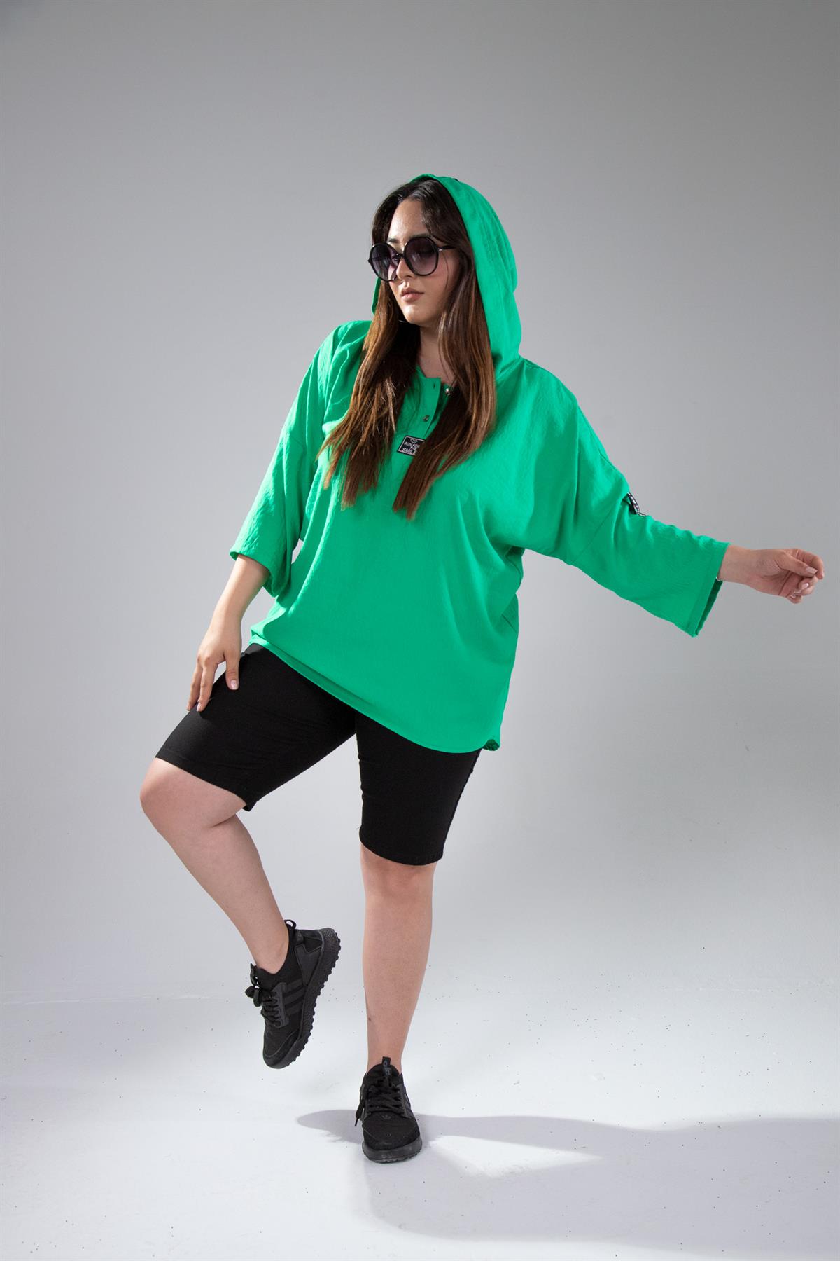 Büyük Beden 122008 Si Sweat  Yeşil