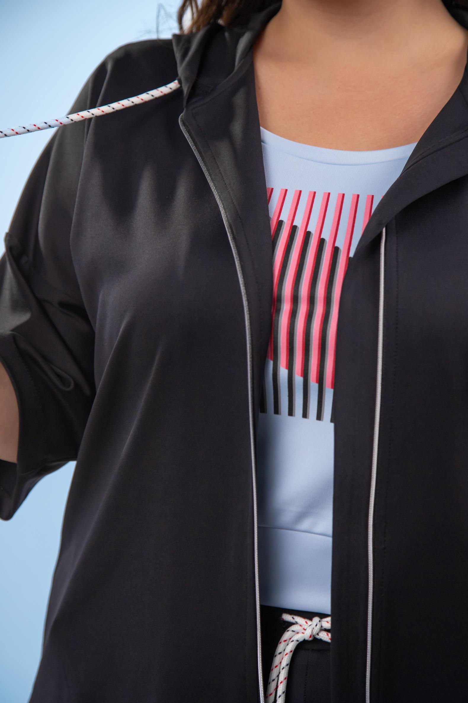 Büyük Beden 122142 Fermuarlı Eşofman Takım Siyah