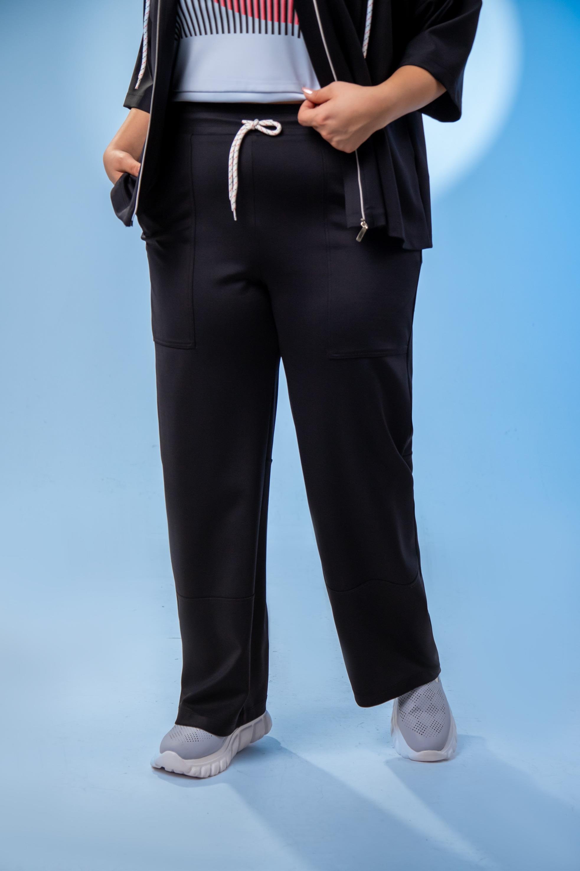 Büyük Beden 122142 Fermuarlı Eşofman Takım Siyah