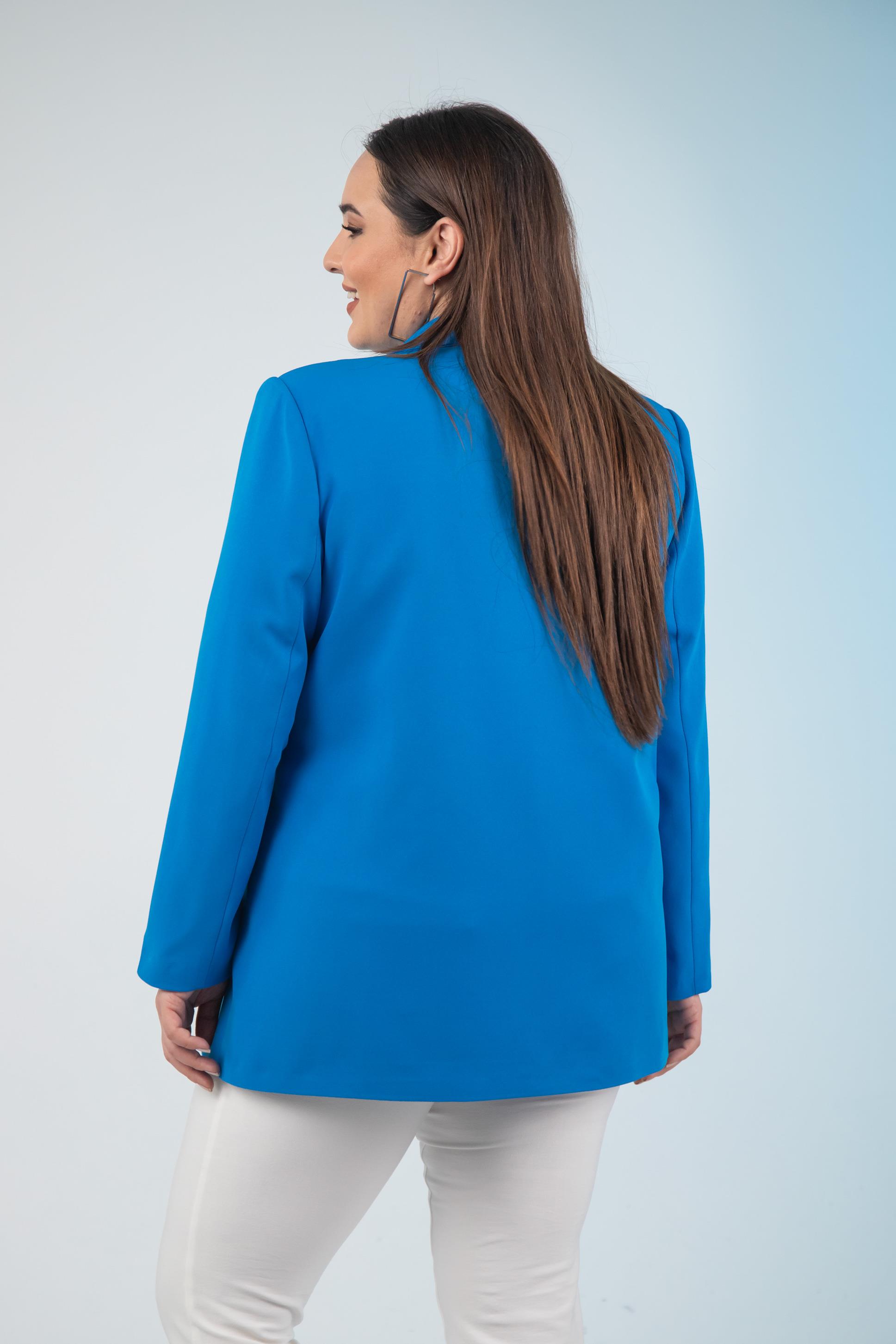 Büyük Beden 1222537 Blazer Ceket Saks