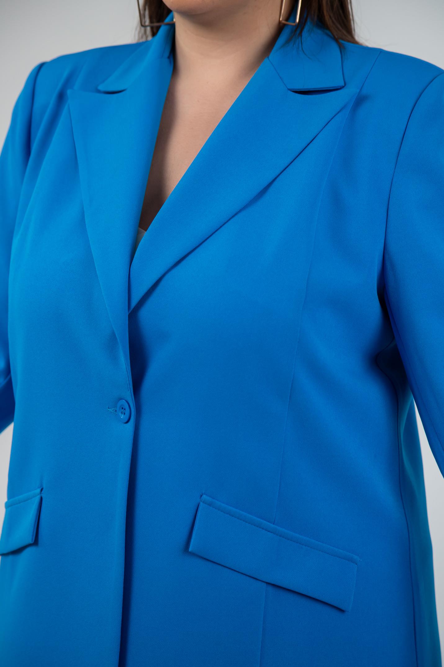 Büyük Beden 1222537 Blazer Ceket Saks