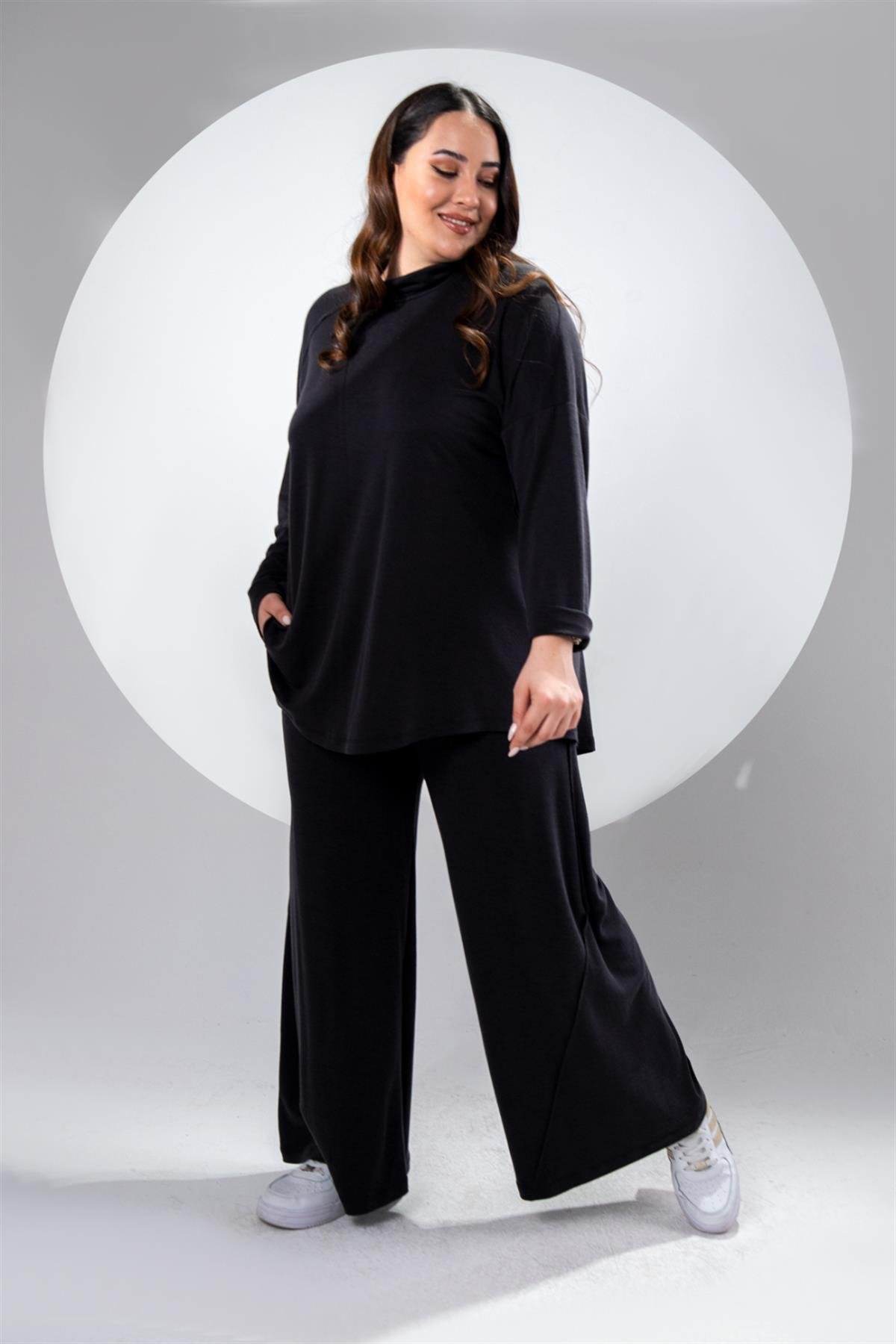 Büyük Beden 122272 İkili Takım Siyah