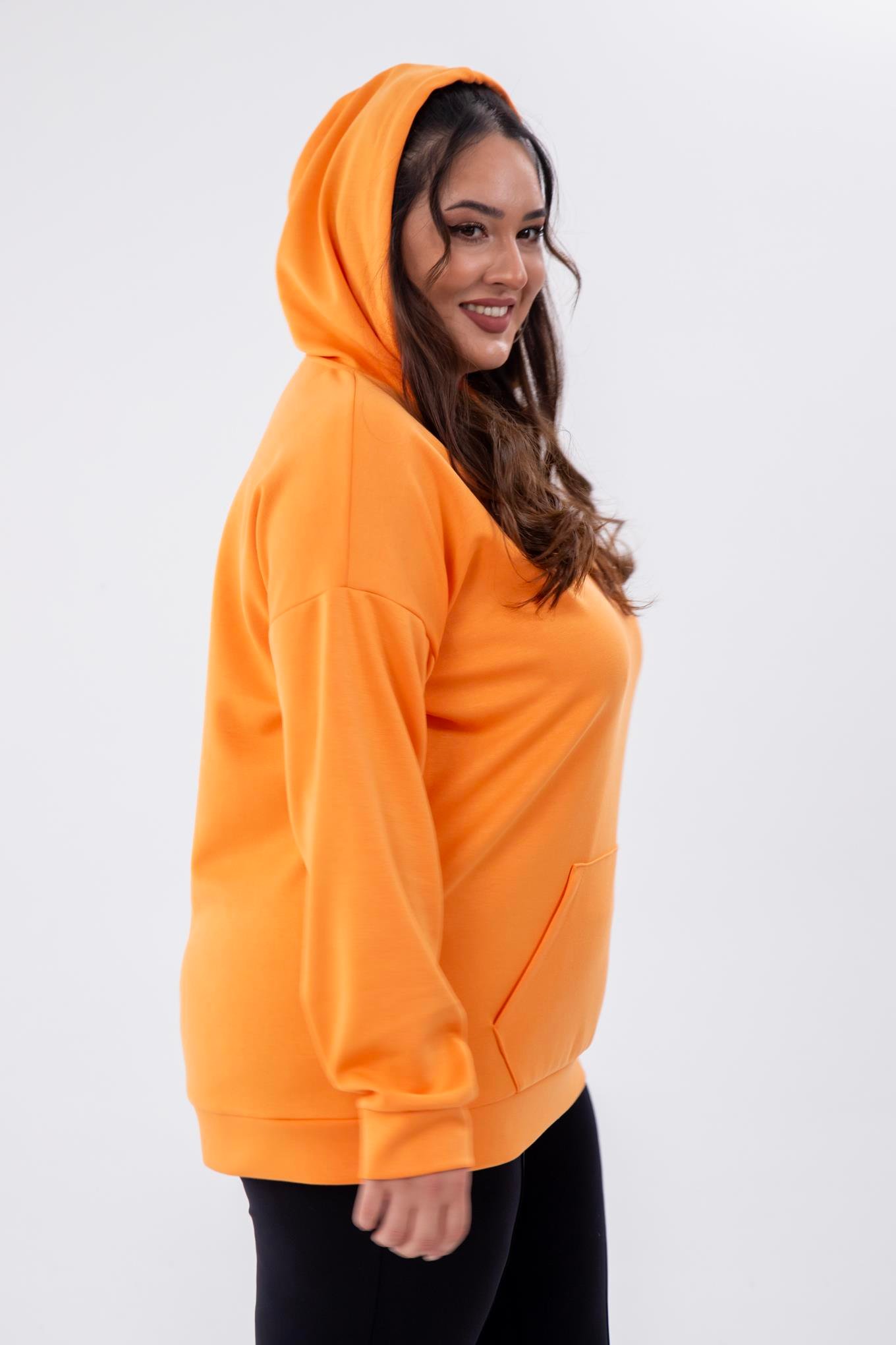 Büyük Beden 122455 Nıtsa Sweat Oranj