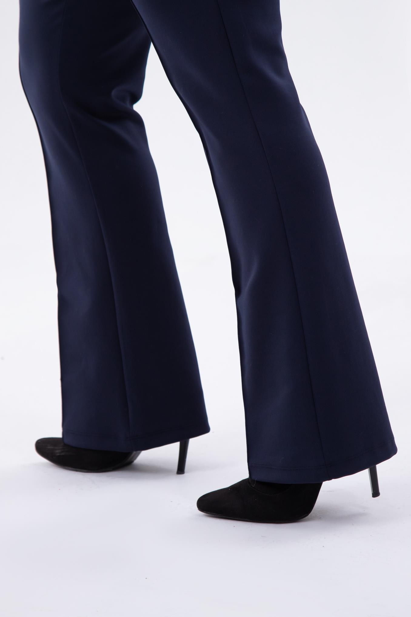 Büyük Beden 132158 Ön Dikişli Pantolon Lacivert