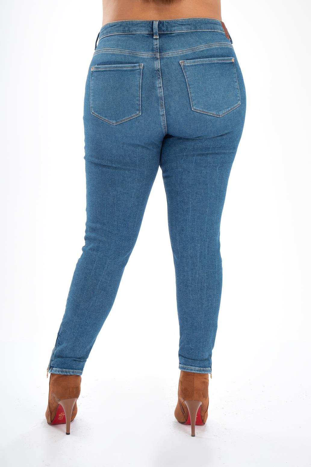 Büyük Beden 210024 Denim Pantolon  Mavi