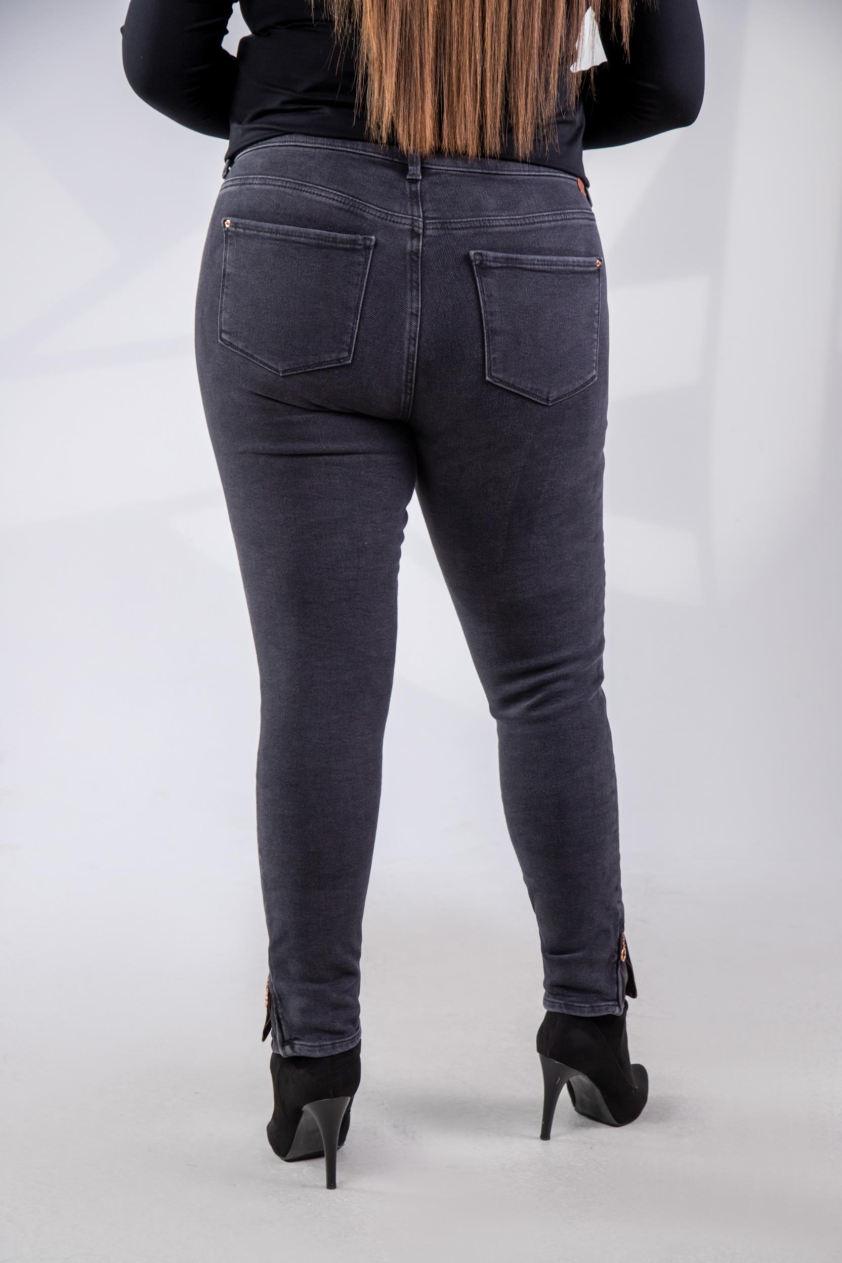 Büyük Beden 210024 Denim Pantolon  Siyah