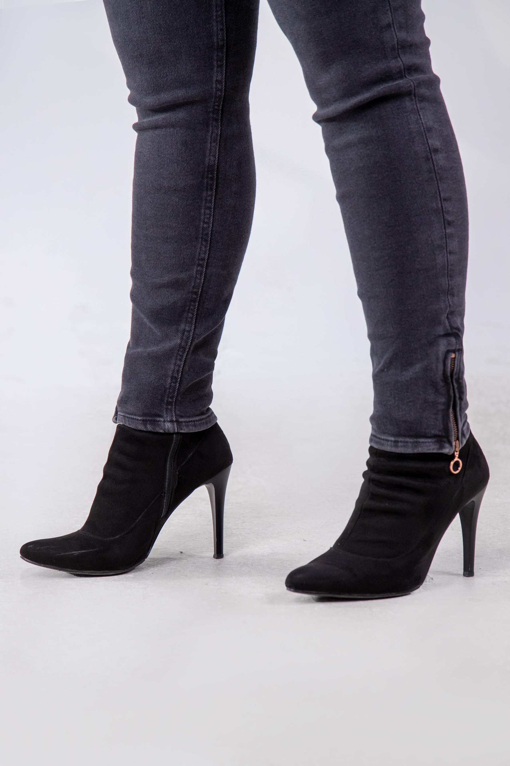 Büyük Beden 210024 Denim Pantolon  Siyah