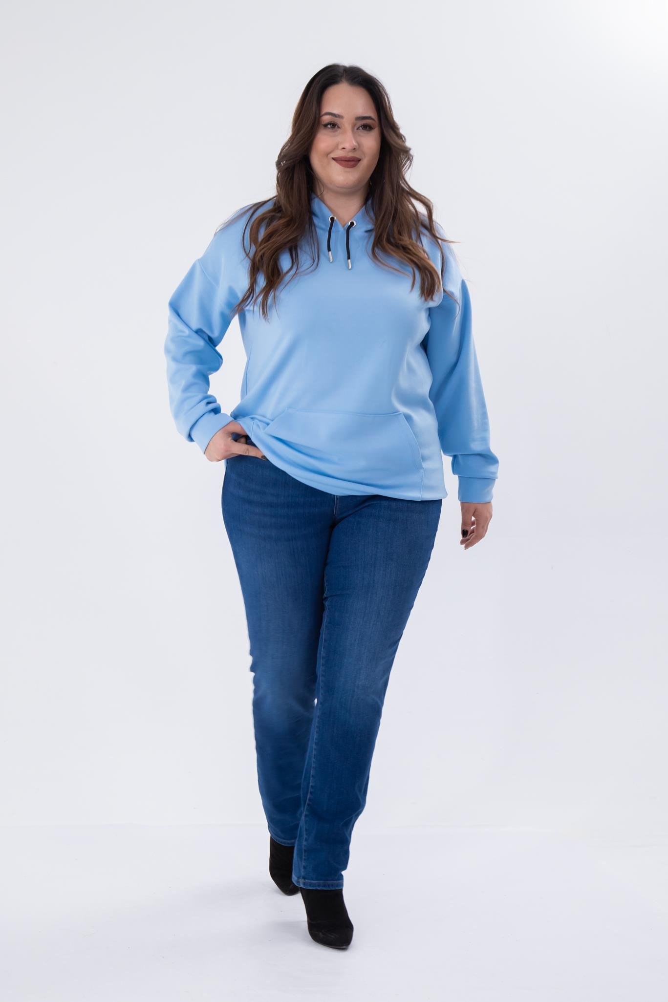 Büyük Beden 210082 Slim Denim Pantolon  Blue