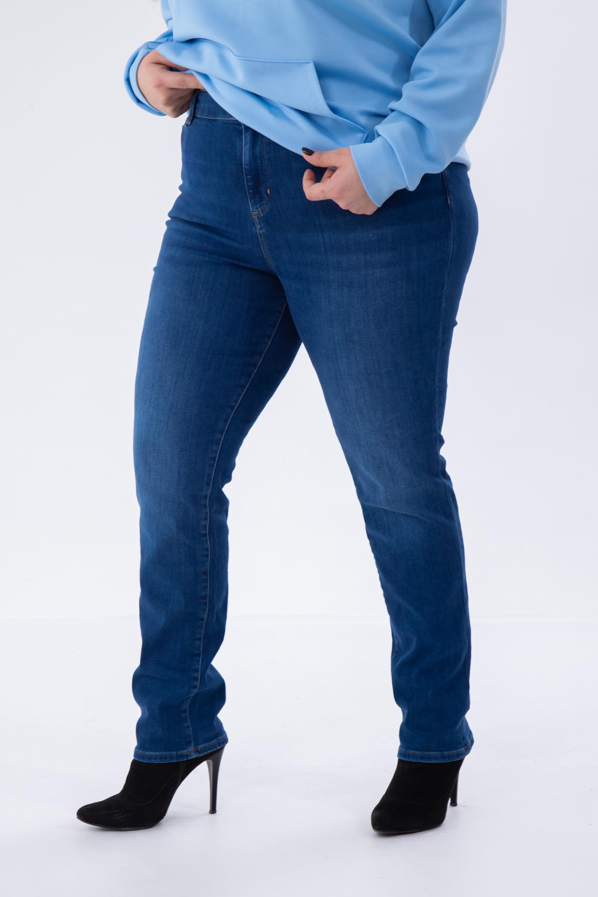 Büyük Beden 210082 Slim Denim Pantolon  Blue