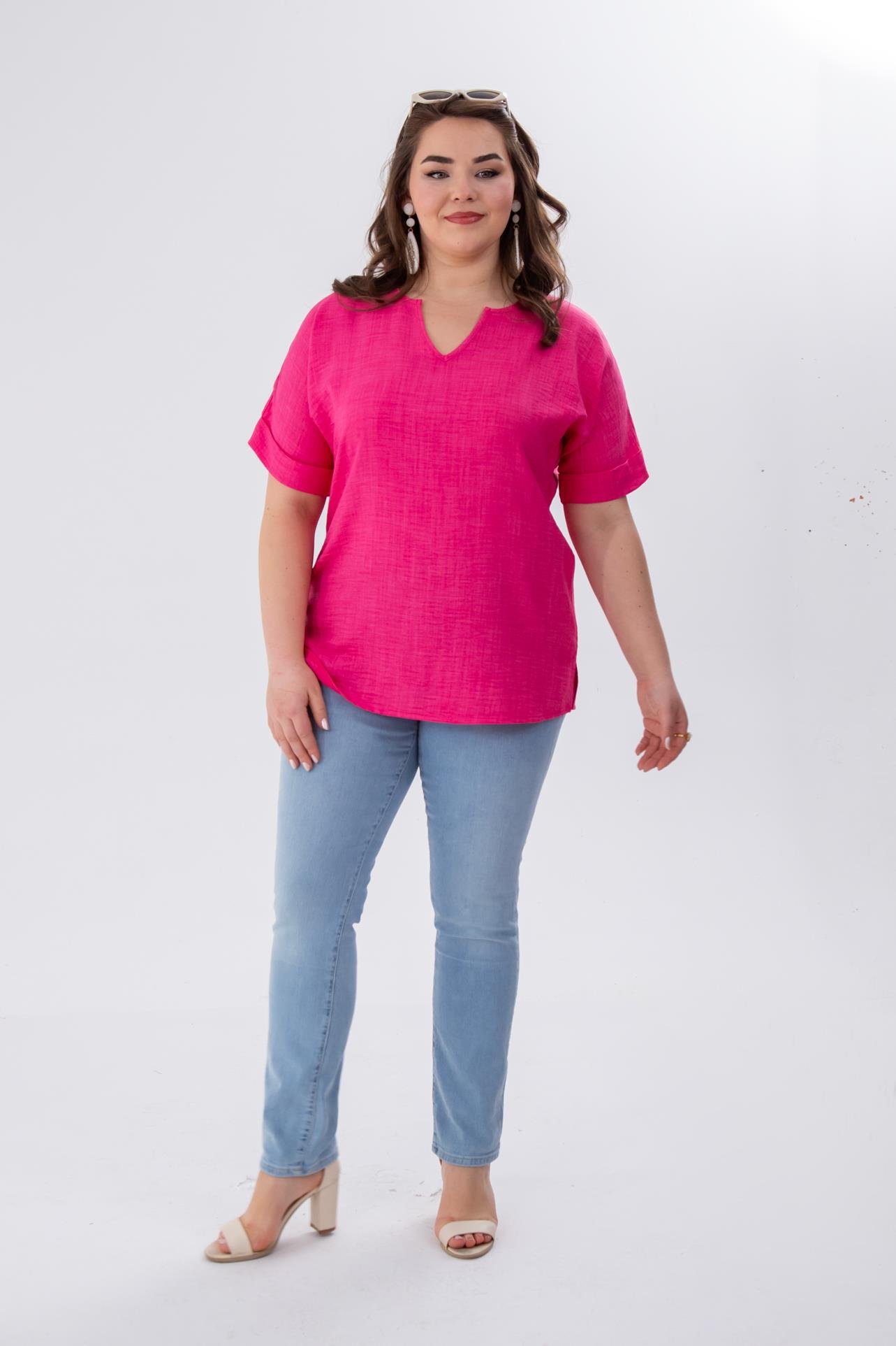 Büyük Beden 210097 Slim Denim Pantolon  Buz Mavi