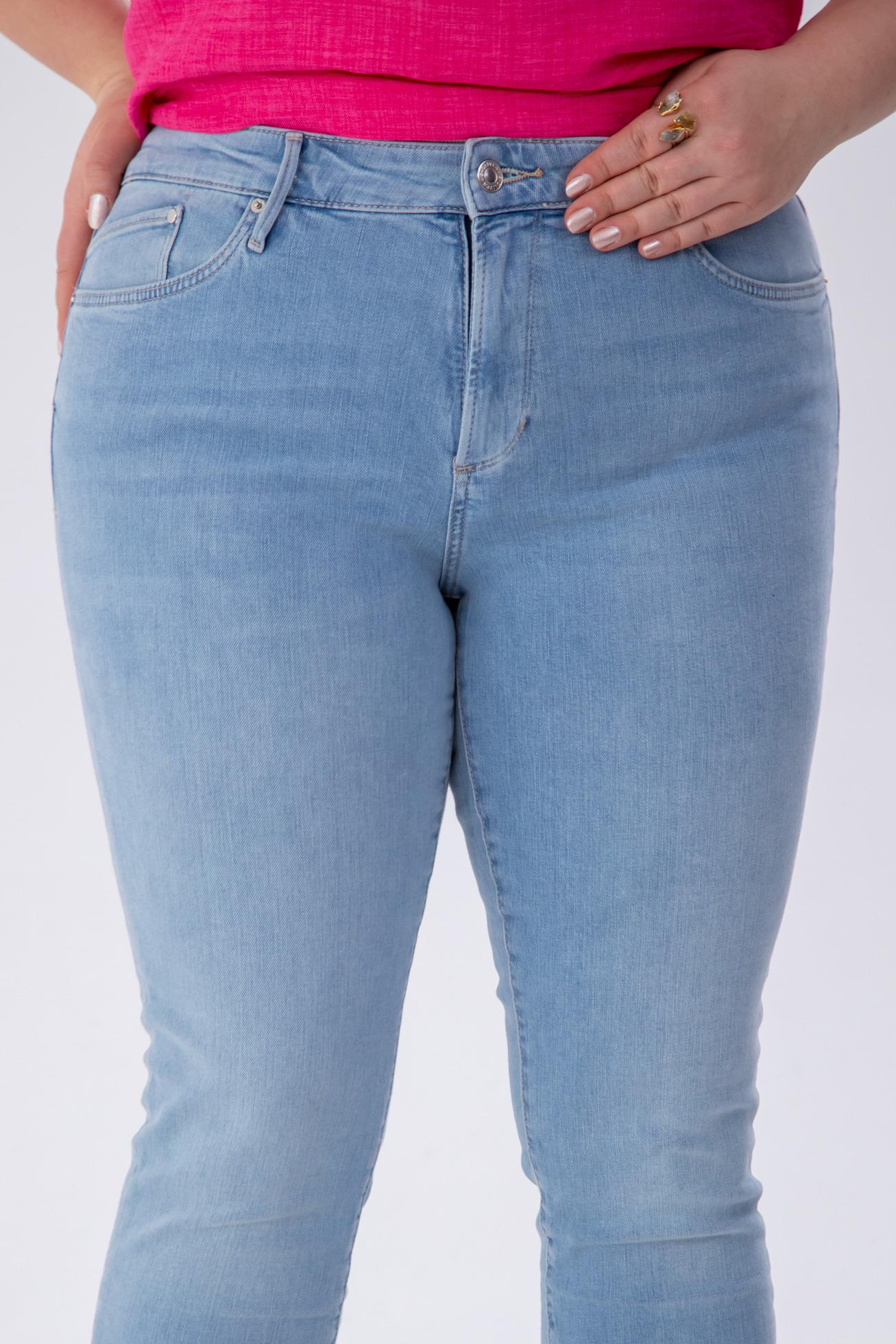 Büyük Beden 210097 Slim Denim Pantolon  Buz Mavi