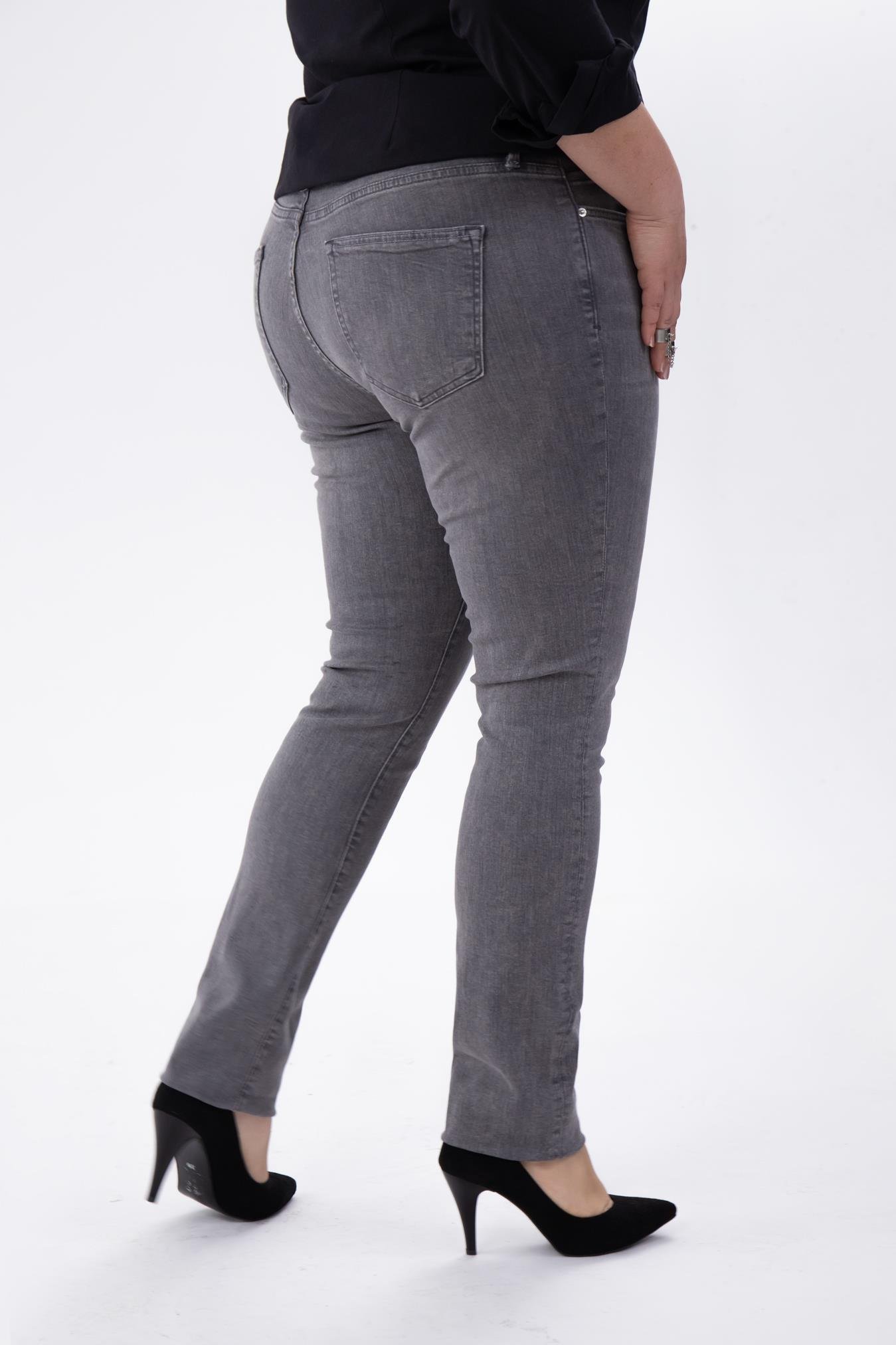 Büyük Beden 210100 Denim Apntolon  Gri