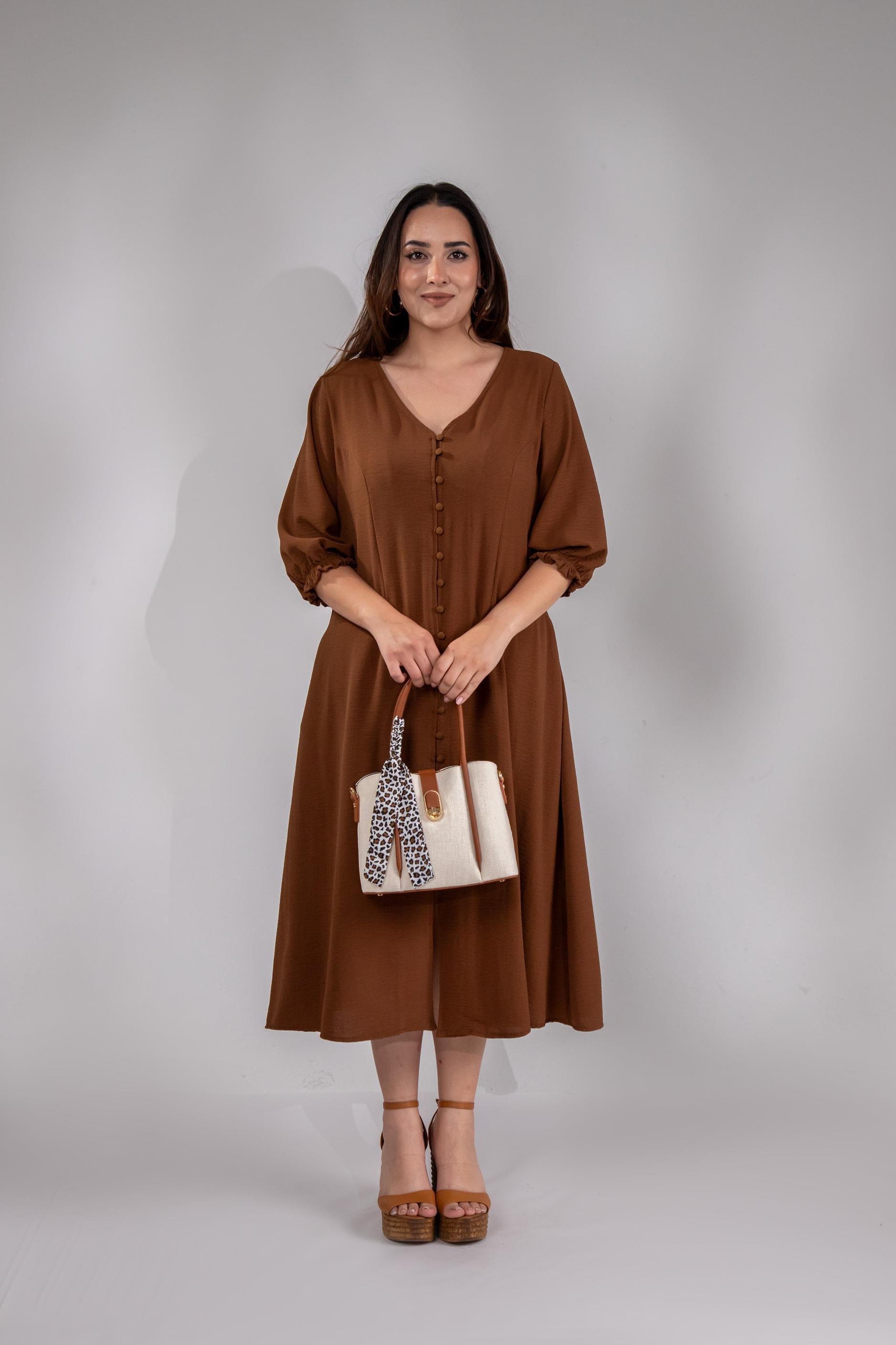 Büyük Beden 2220ad3085 Keten Çanta Taba