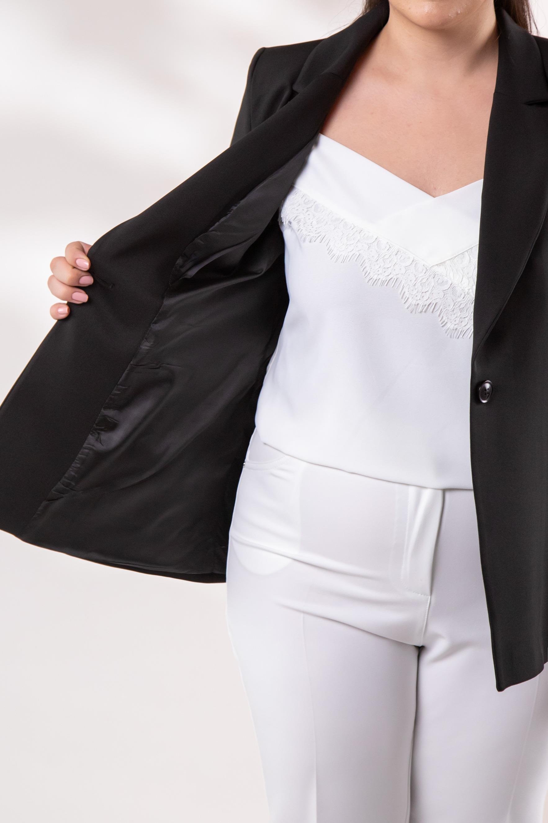 Büyük Beden 2234736 Blazer Ceket  Siyah