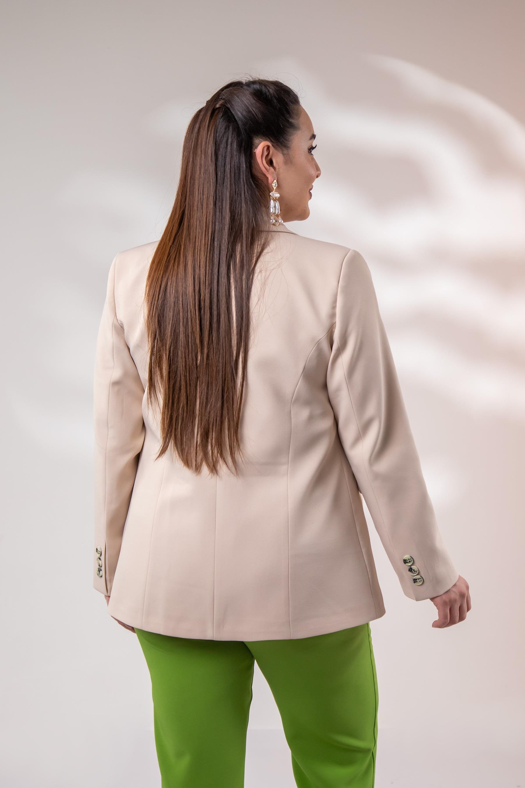 Büyük Beden 2234736 Blazer Ceket  Taş