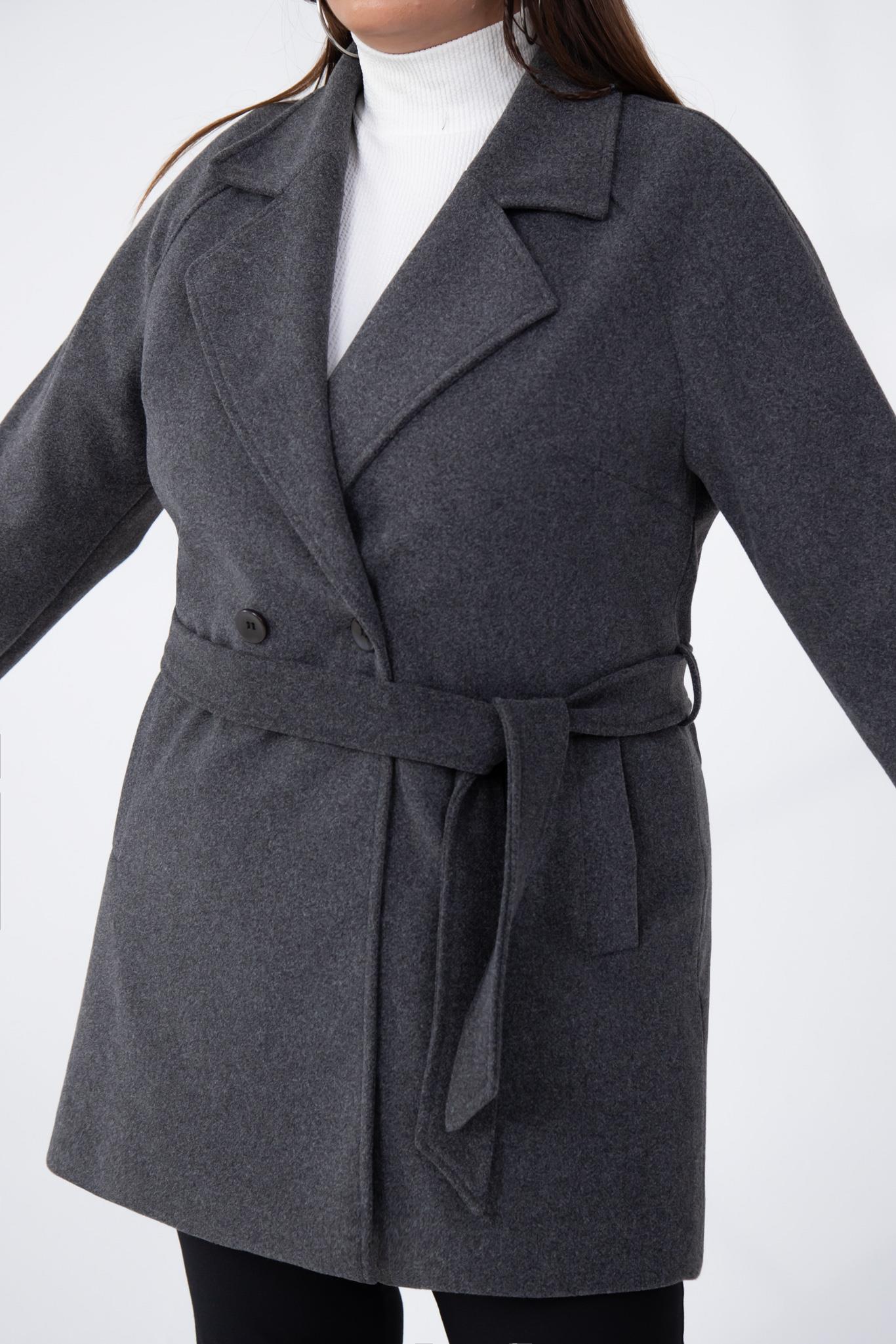 Büyük Beden 2327111 Reglan Kol Kaban  Antrasit