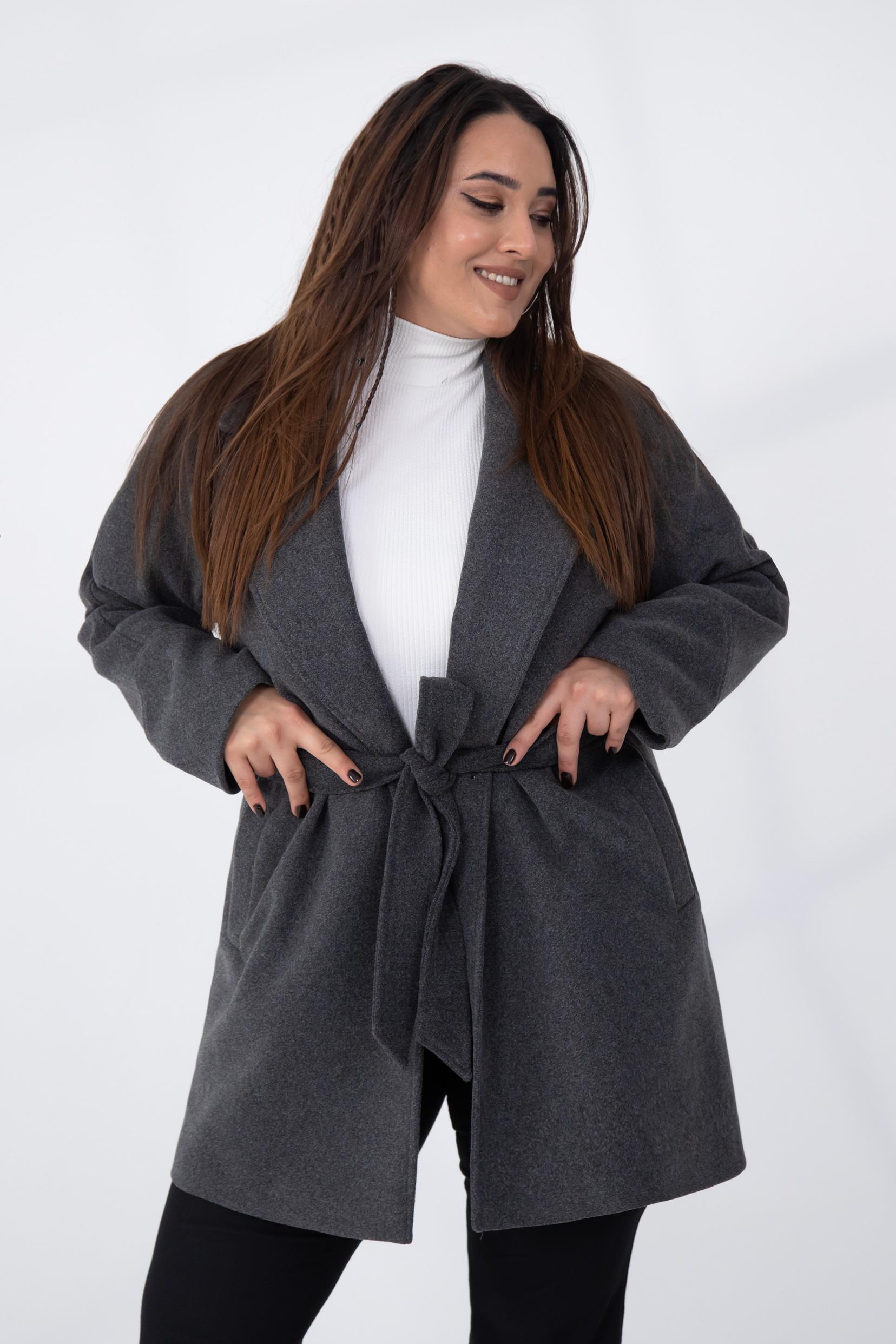 Büyük Beden 2327111 Reglan Kol Kaban  Antrasit