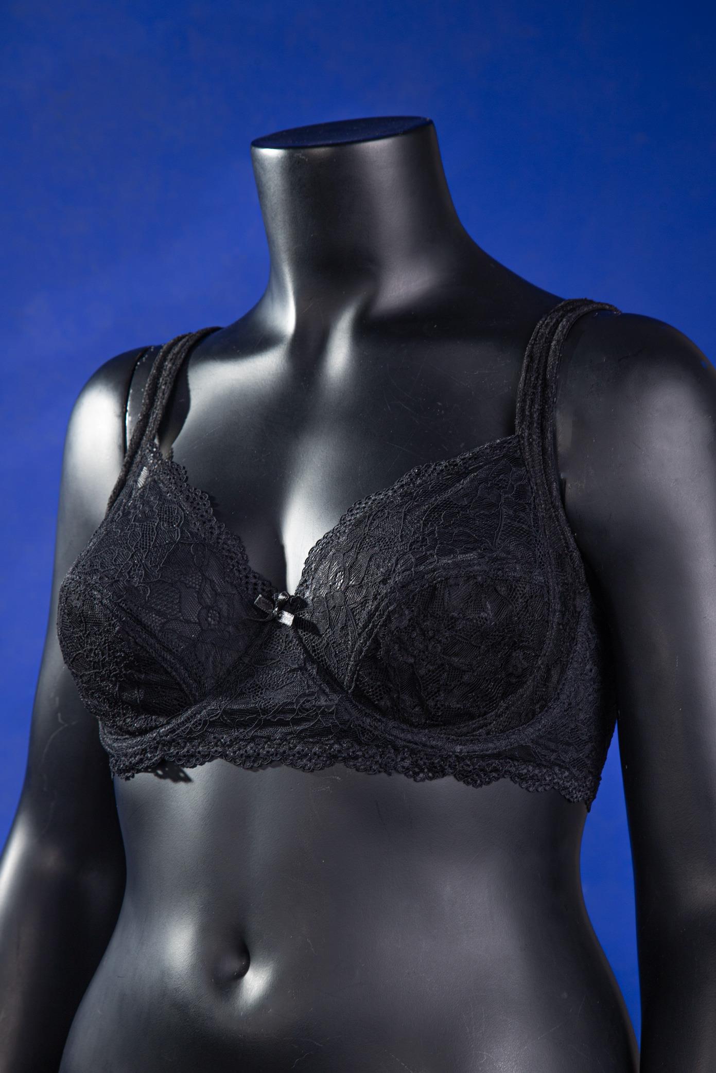 Büyük Beden 2400 Dantelli Sütyen Siyah