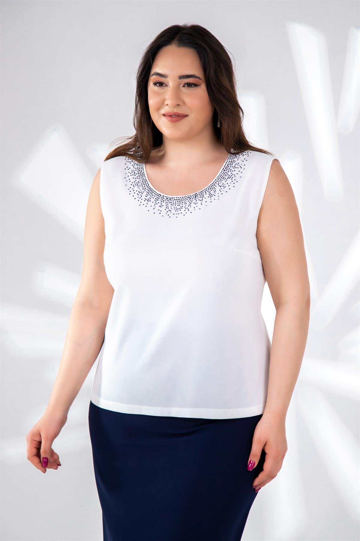 Büyük Beden 242625 Ceket Etek Abiye Takım  Lacivert