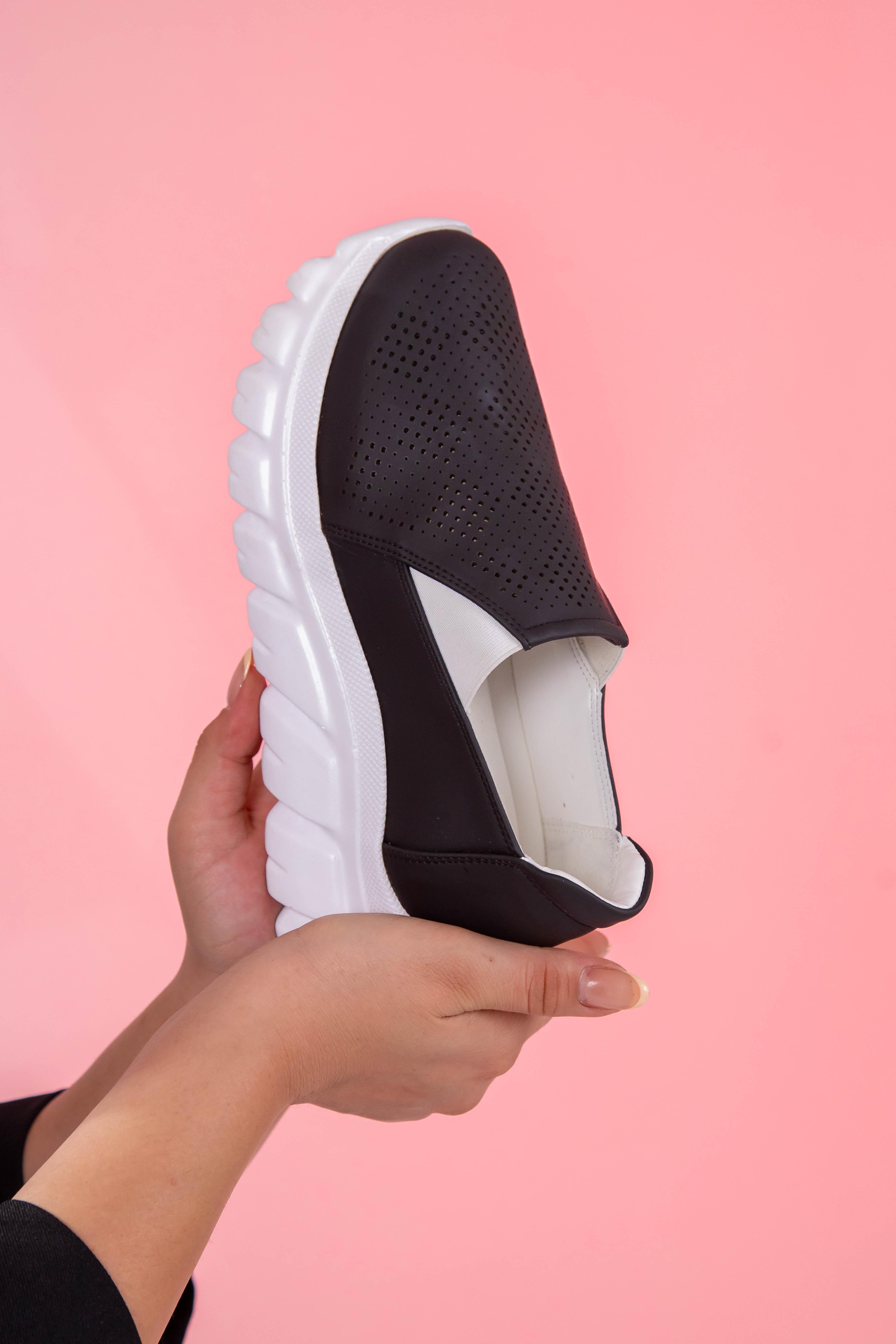 Büyük Beden 24Y-203 Yazlık Ayakkabı  Siyah